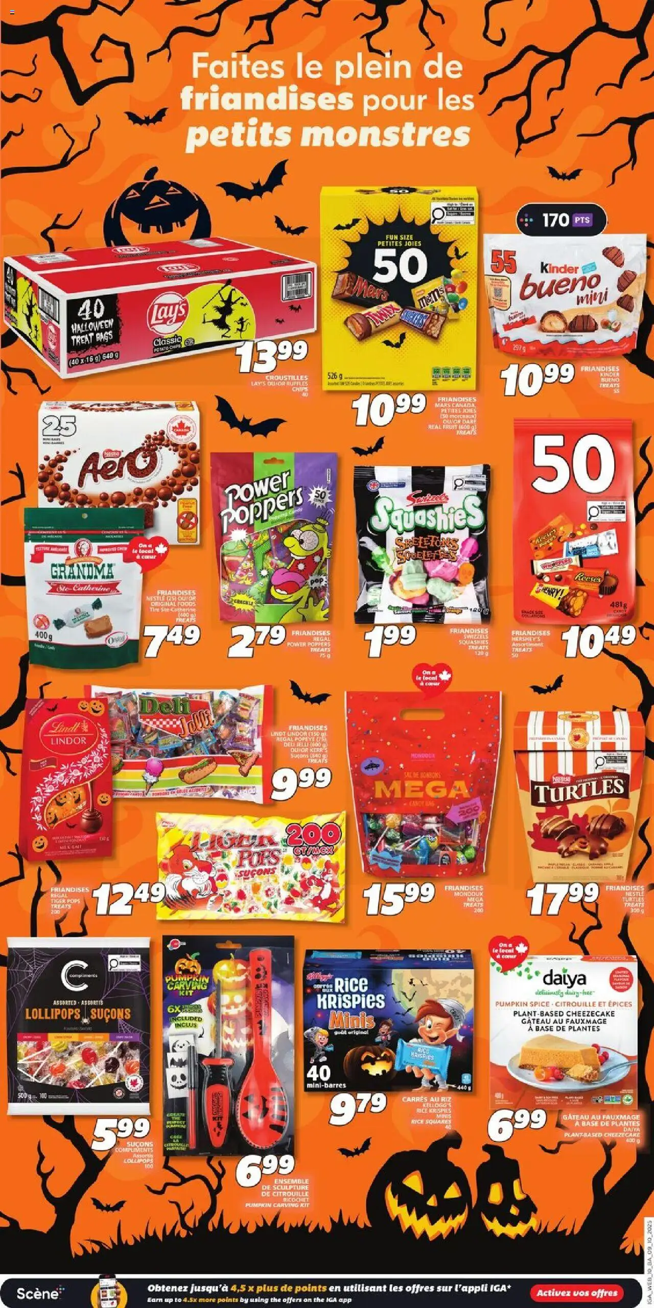 IGA flyer valid from 09.10.2025 | Page: 16 | Products: Rice, Chips, Bag, Pumpkin