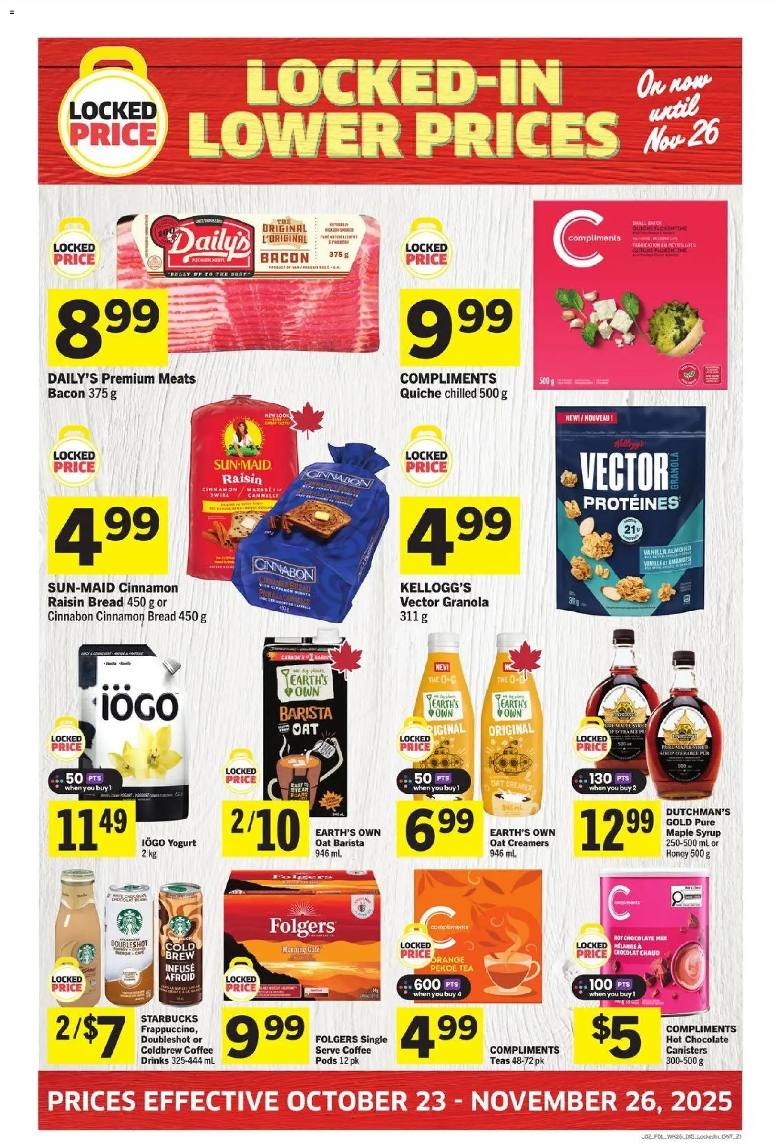 Foodland flyer valid from 23.10.2025 | Page: 2 | Products: Tea, Bread, Coffee, Chocolate