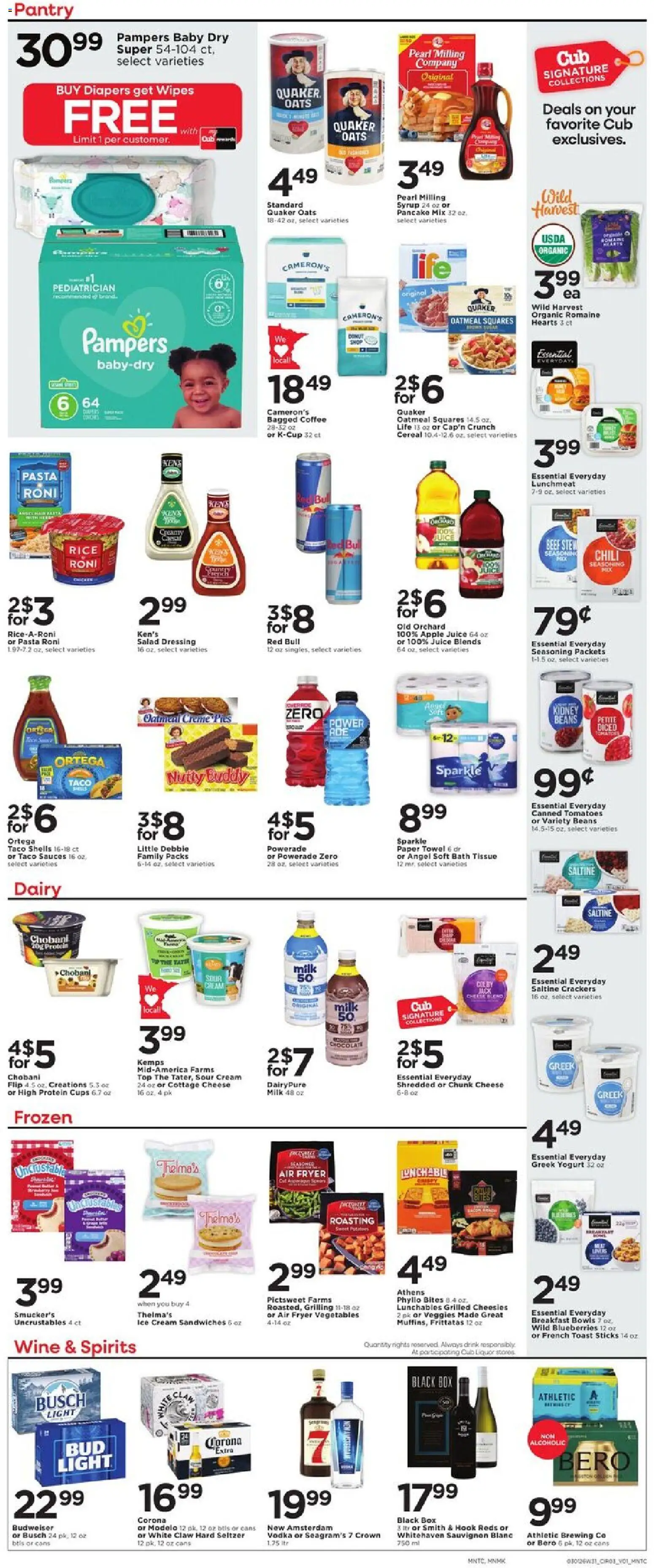 Cub Foods Weekly Savings - MN - valid from 01.03.2026 | Page: 5 | Products: Romaine, Hook, Tomatoes, Cream