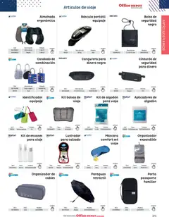 Vista previa de Office Depot catálogo 2026, nuevo folleto de la tienda, válido en México a partir del 12.01.2026 | Página: 217 | Productos: Candado, Máscara, Almohada, Cangurera