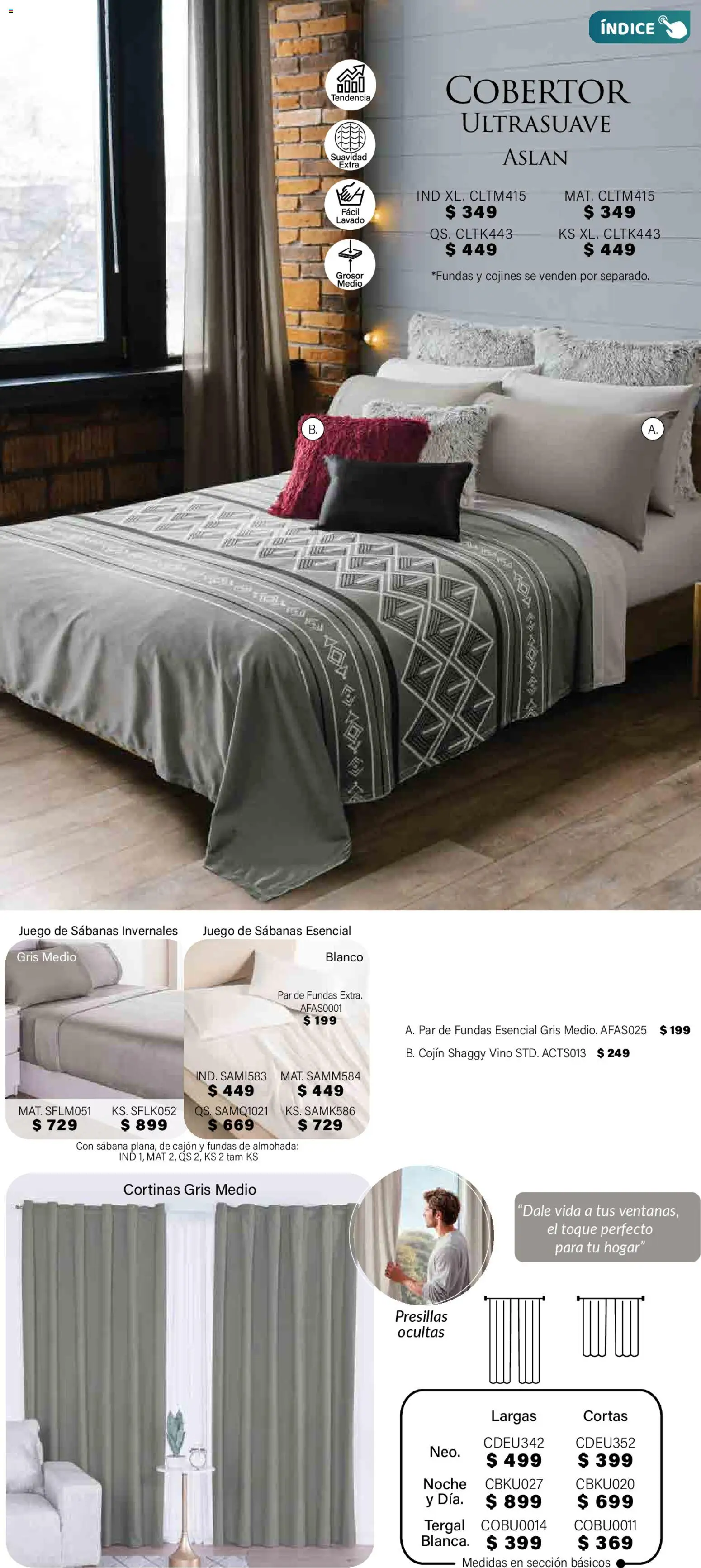 Nuevas ofertas de Colchas Concord válidas en toda la República Mexicana desde el 01.11.2025. ¡Encuentra las mejores ofertas en Colchas Concord Buen Fin! | Página: 393 | Productos: Cobertor, Juego, Almohada, Sabanas