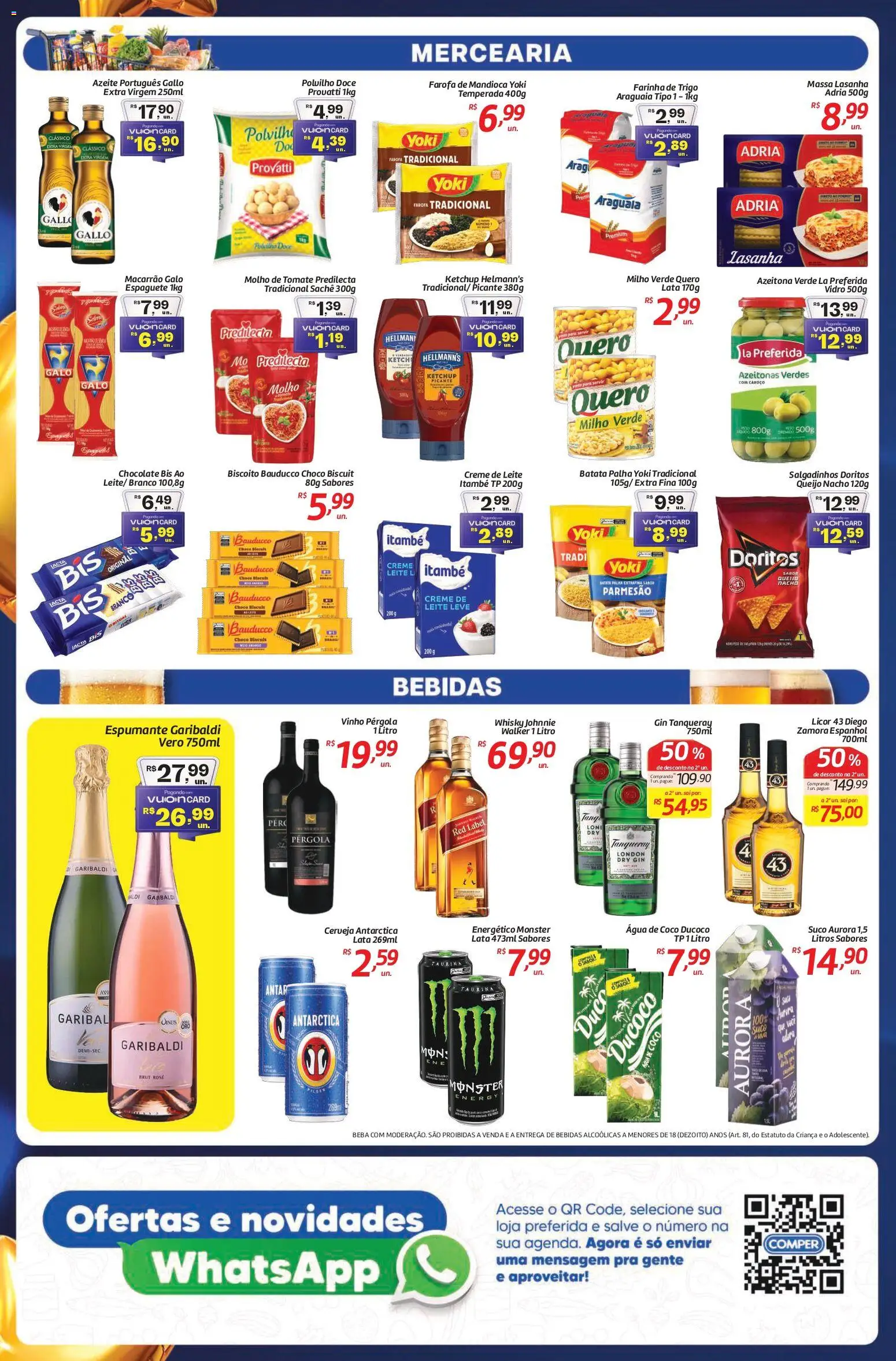Comper Folheto - válido de 26.12.2025 | Página: 2 | Produtos: Milho verde, Vinho, Macarrão, Creme