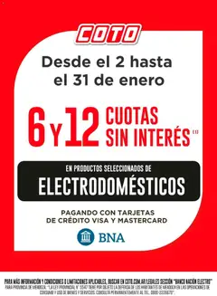 Vista previa Coto - BNA Electro ENERO válido desde el 02.01.2026