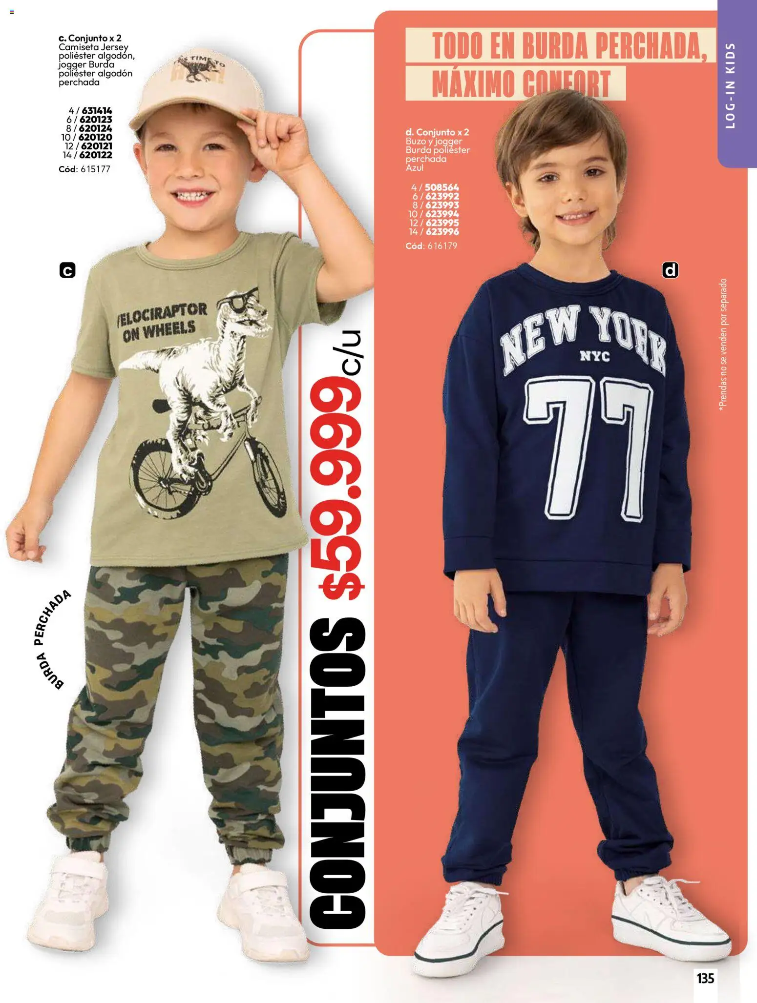 Carmel revista - valida desde el 01.04.2026 | Página: 135 | Productos: Algodón, Buzo, Camiseta, Conjunto