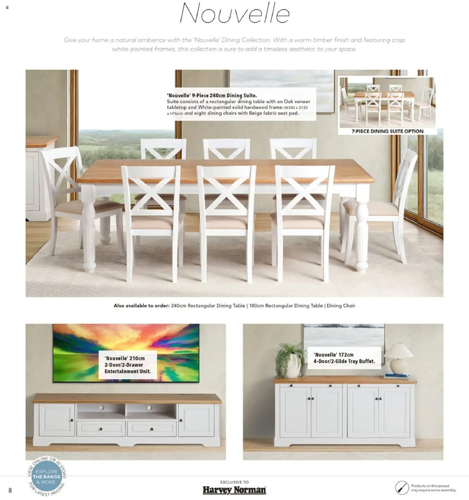 Harvey Norman catalogue - valid from 12.02.2026 | Page: 8 | Products: Table, Chair, Suite