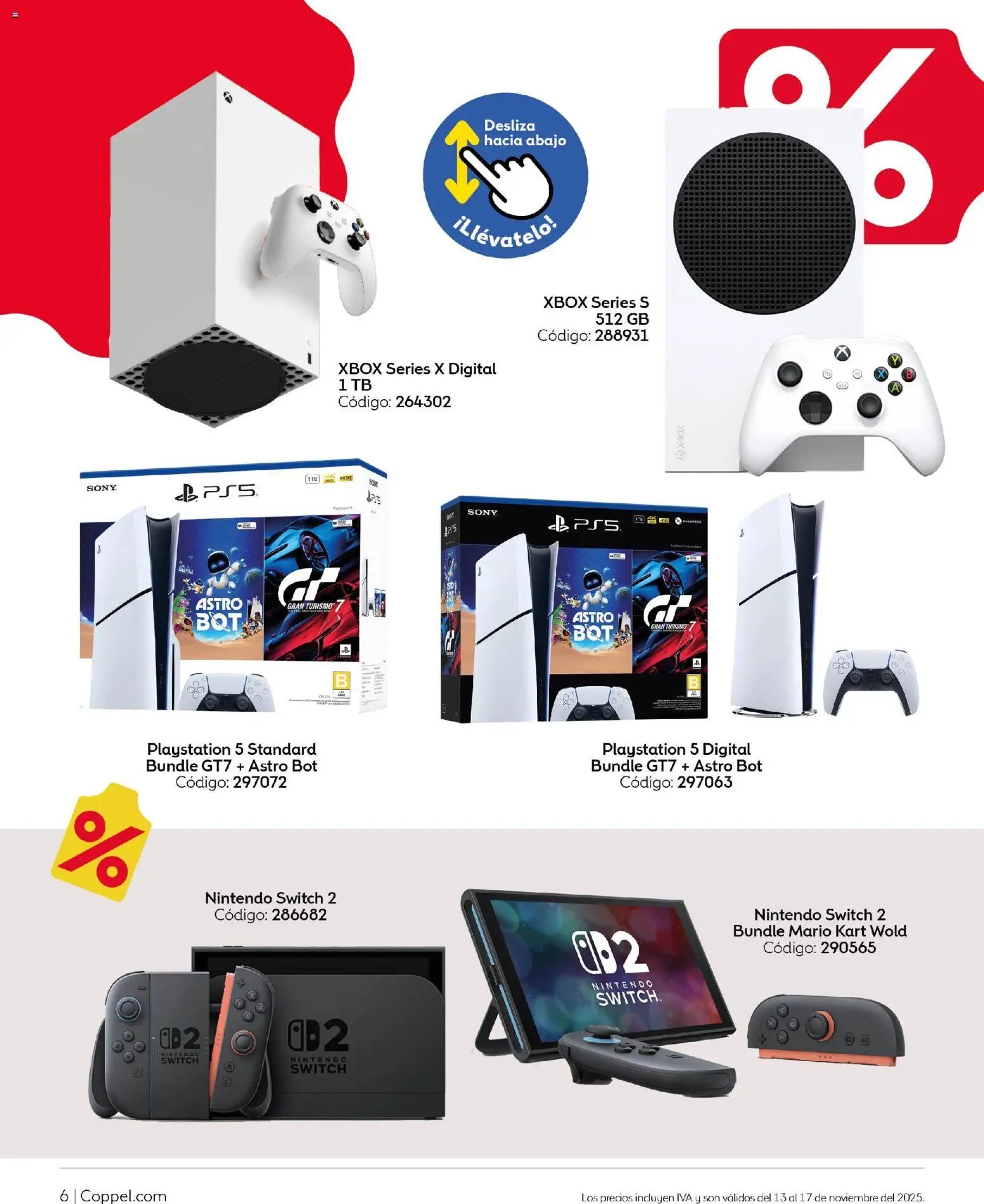 Nuevas ofertas de Coppel válidas en toda la República Mexicana desde el 13.11.2025. ¡Encuentra las mejores ofertas en Coppel Buen Fin! | Página: 7 | Productos: Playstation, Xbox