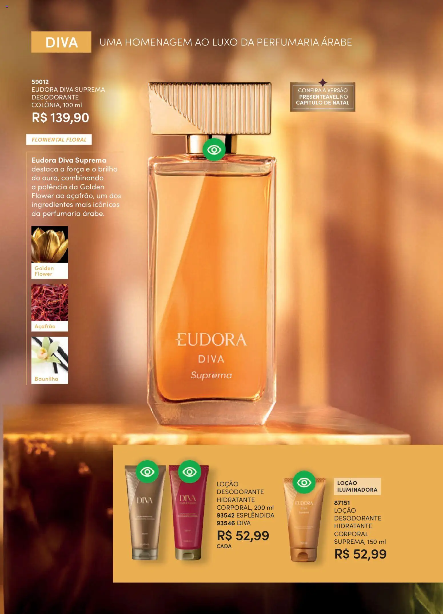 Eudora Folheto - válido de 29.10.2025 | Página: 51 | Produtos: Açafrão, Desodorante