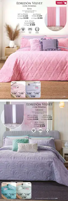 Vista previa de Colchas Concord catálogo, nuevo folleto de la tienda, válido en México a partir del 01.02.2026 | Página: 35 | Productos: Juego, Funda, Almohada, Sabanas