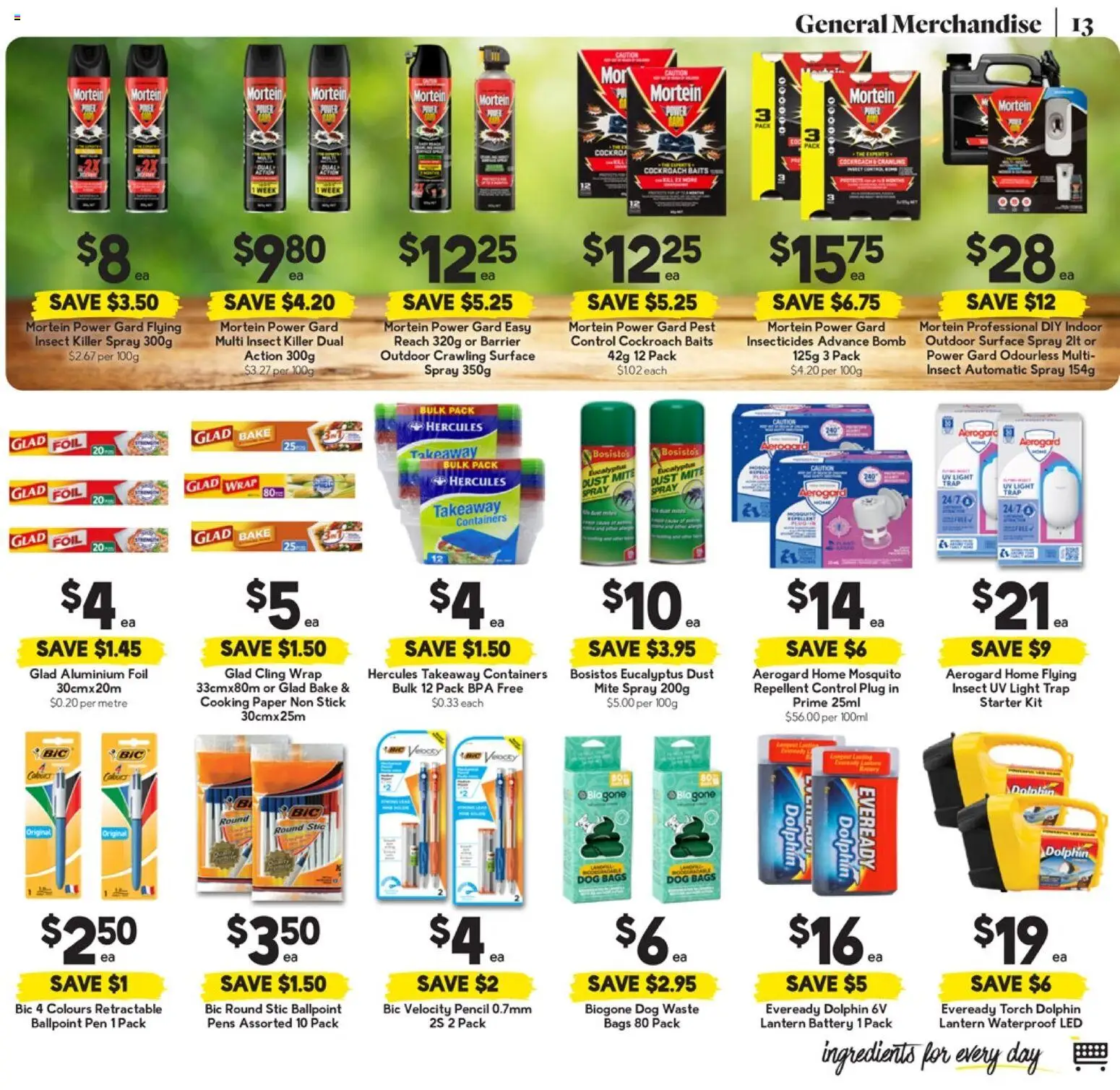 Drakes catalogue - valid from 25.02.2026 | Page: 13 | Products: Battery, Aluminium foil, Light, Torch