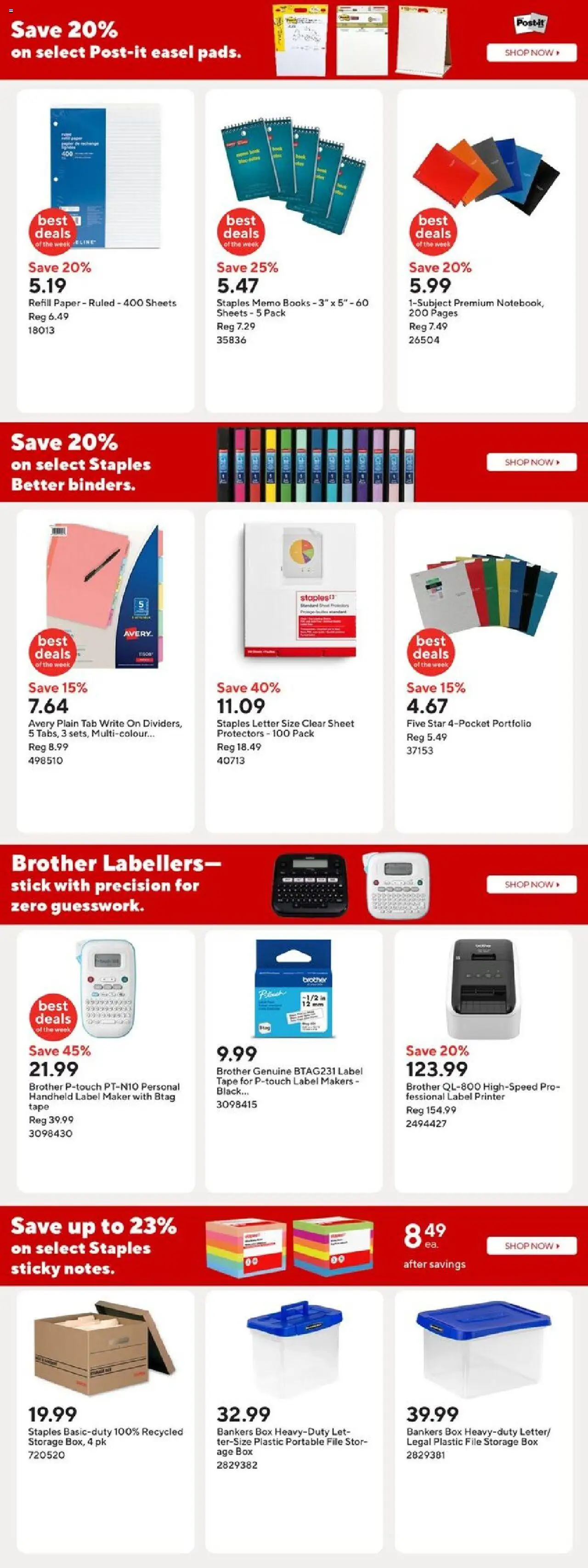 Staples flyer valid from 19.09.2025 | Page: 11 | Products: Printer, Box