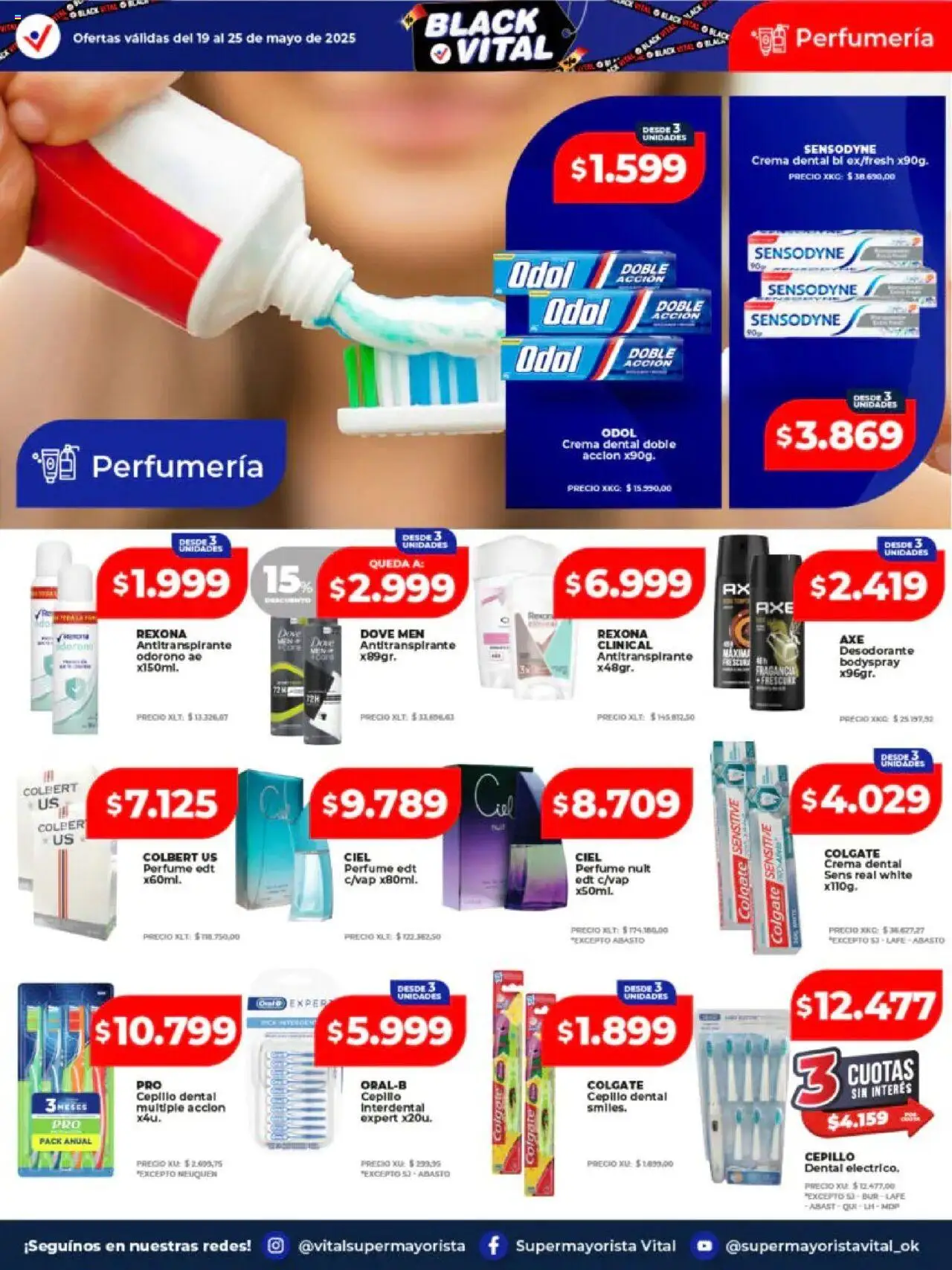 Vital - Ofertas de semana - Laferrere │ válido desde el 19.05.2025 | Página: 3 | Productos: Perfume, Fragancia, Antitranspirante, Crema