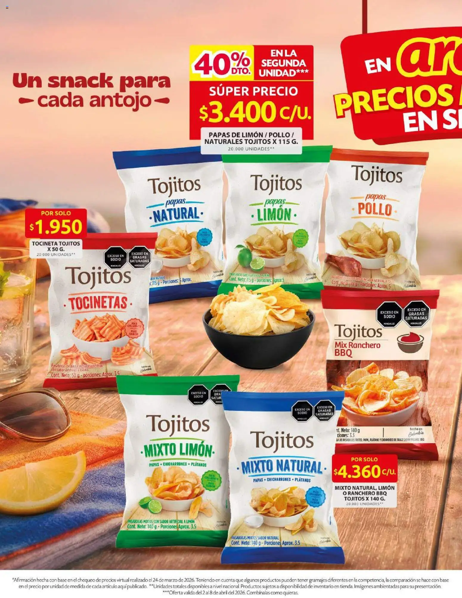 Ara revista - valida desde el 01.04.2026 | Página: 6 | Productos: Plátanos, Pasta, Ron, Tocineta