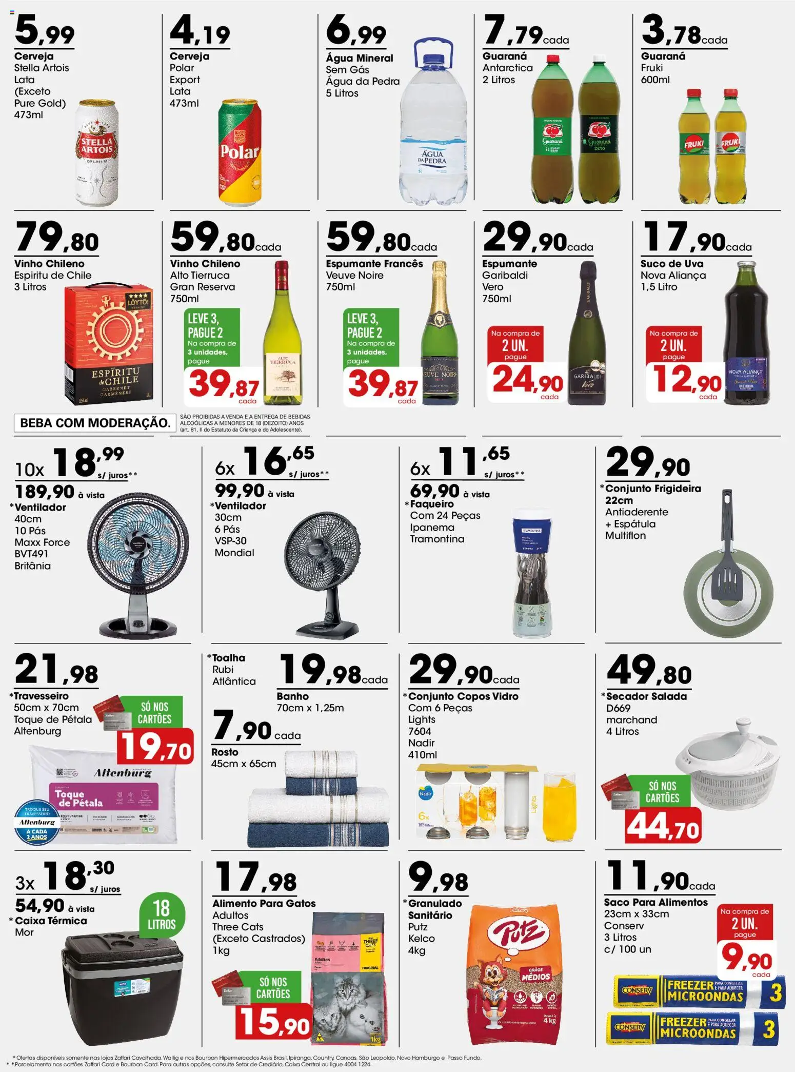 Zaffari Folheto - válido de 19.01.2026 | Página: 3 | Produtos: Guaraná, Espumante, Caixa, Suco