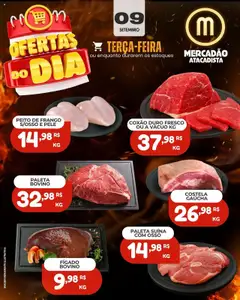 Mercadão Atacadista - Ofertas Carne - Pré-Visualização do folheto da loja Mercadão Atacadista, válido de 09.09.2025