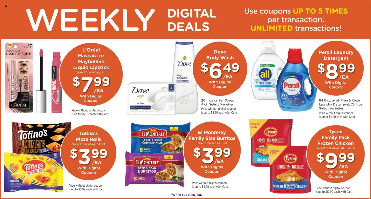 King Soopers Weekly Ad - valid from 29.04.2026 | Page: 3 | Products: Mascara, Pizza, Beef, Detergent