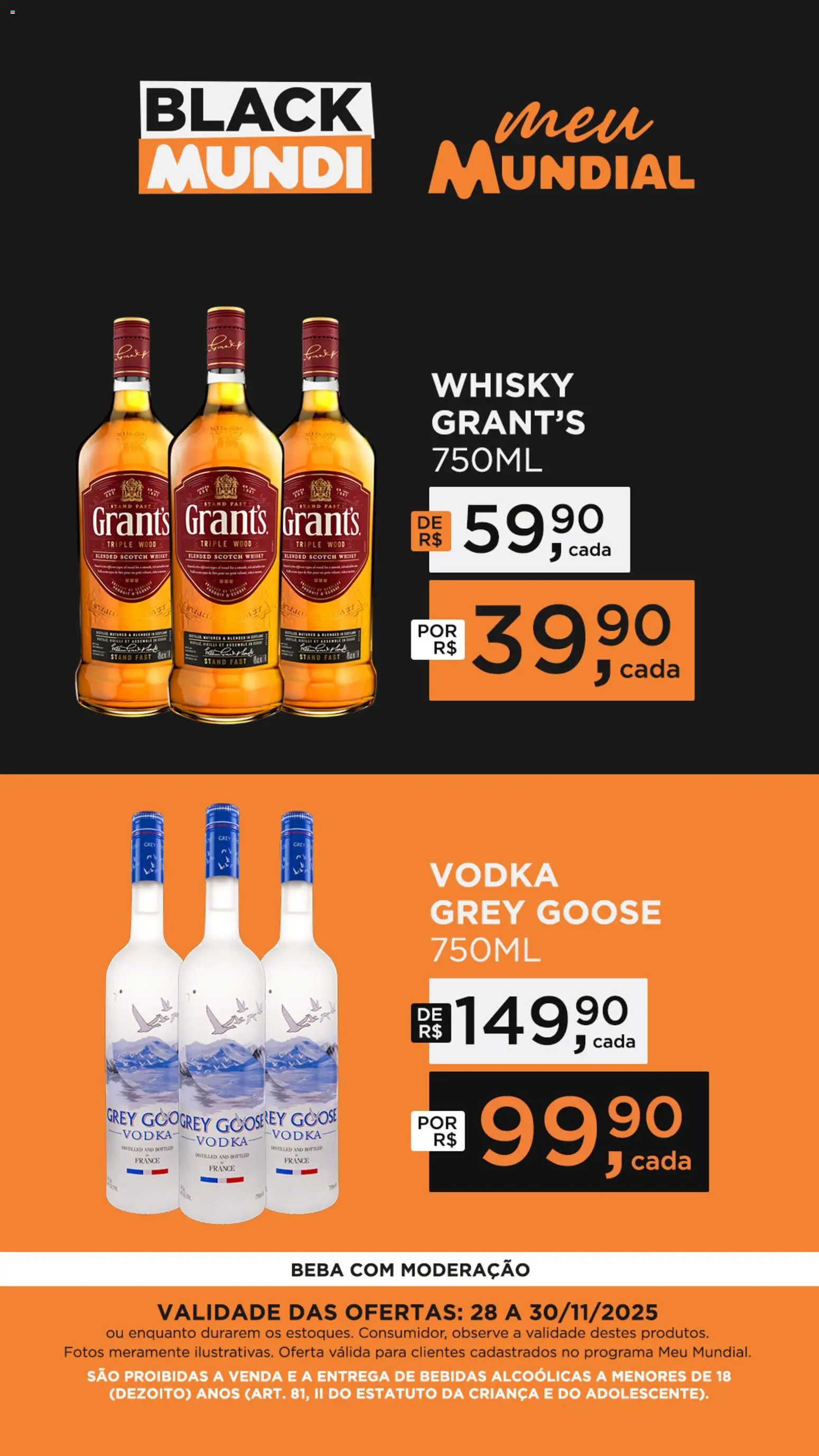 Mundial Folheto - válido de 28.11.2025 | Página: 9 | Produtos: Whisky, Vodka