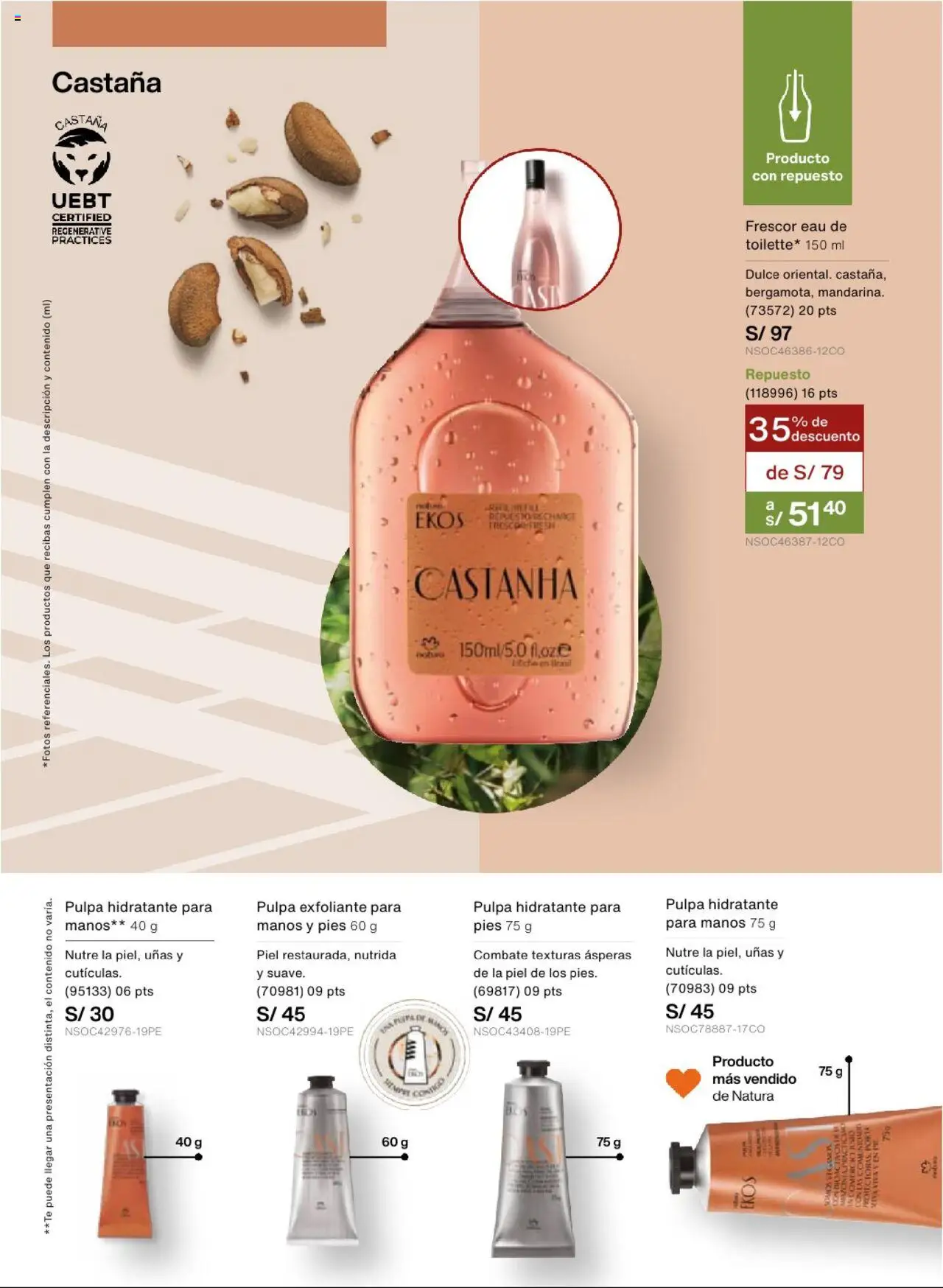 Catálogo Natura válido desde 22.07.2025 | Página: 108 | Productos: Exfoliante, Té