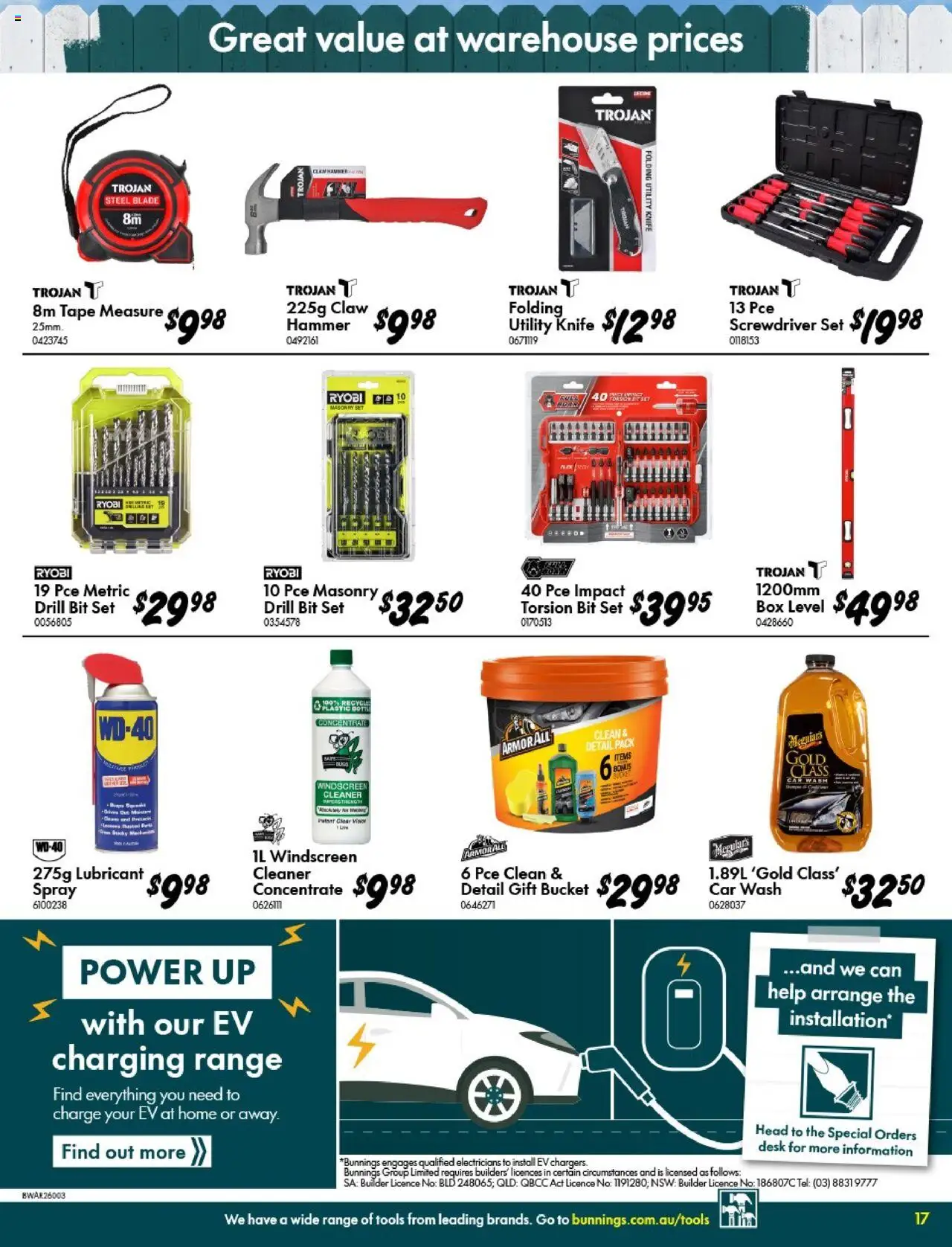 Bunnings Warehouse catalogue - valid from 10.09.2025 | Page: 17 | Products: Bucket, Desk, Box, Tools