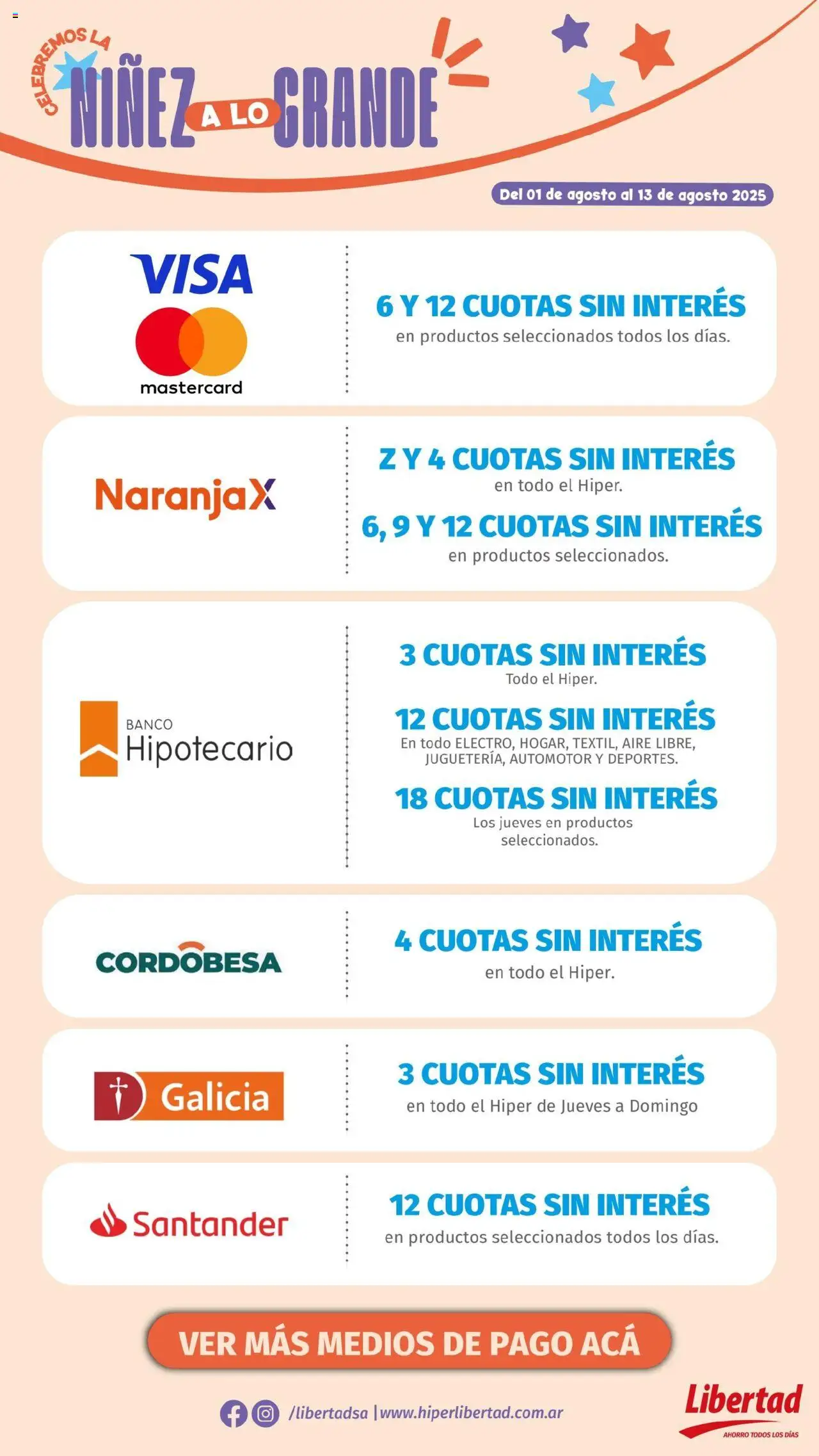 Hipermercado Libertad - Celebremos la niñez a lo grande │ válido desde el 01.08.2025 | Página: 15 | Productos: Banco