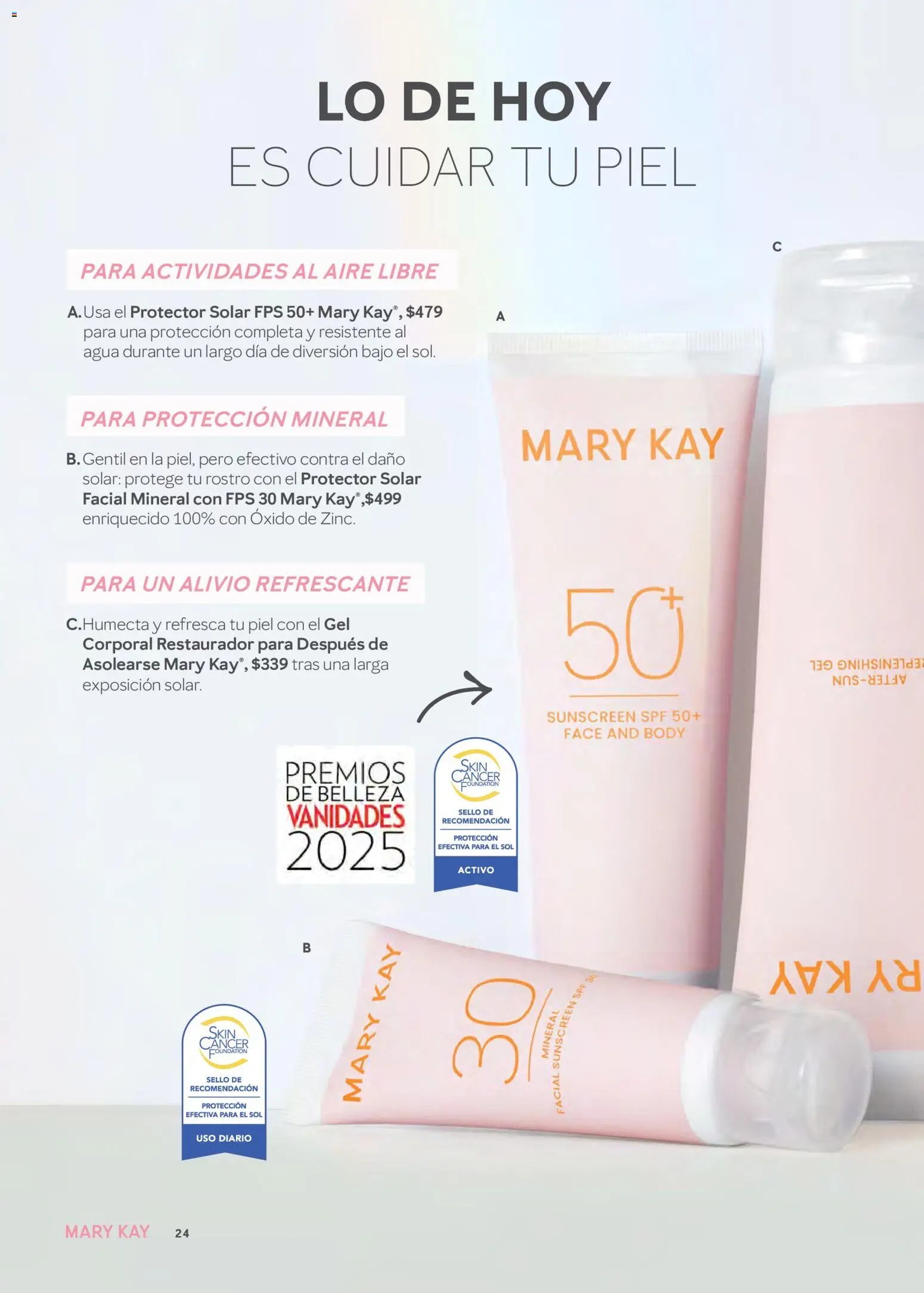 Nuevas ofertas de Mary Kay válidas en toda la República Mexicana desde el 01.01.2026. ¡Encuentra las mejores ofertas en Mary Kay catálogo! | Página: 24 | Productos: Gel corporal, Agua, Body, Protector solar