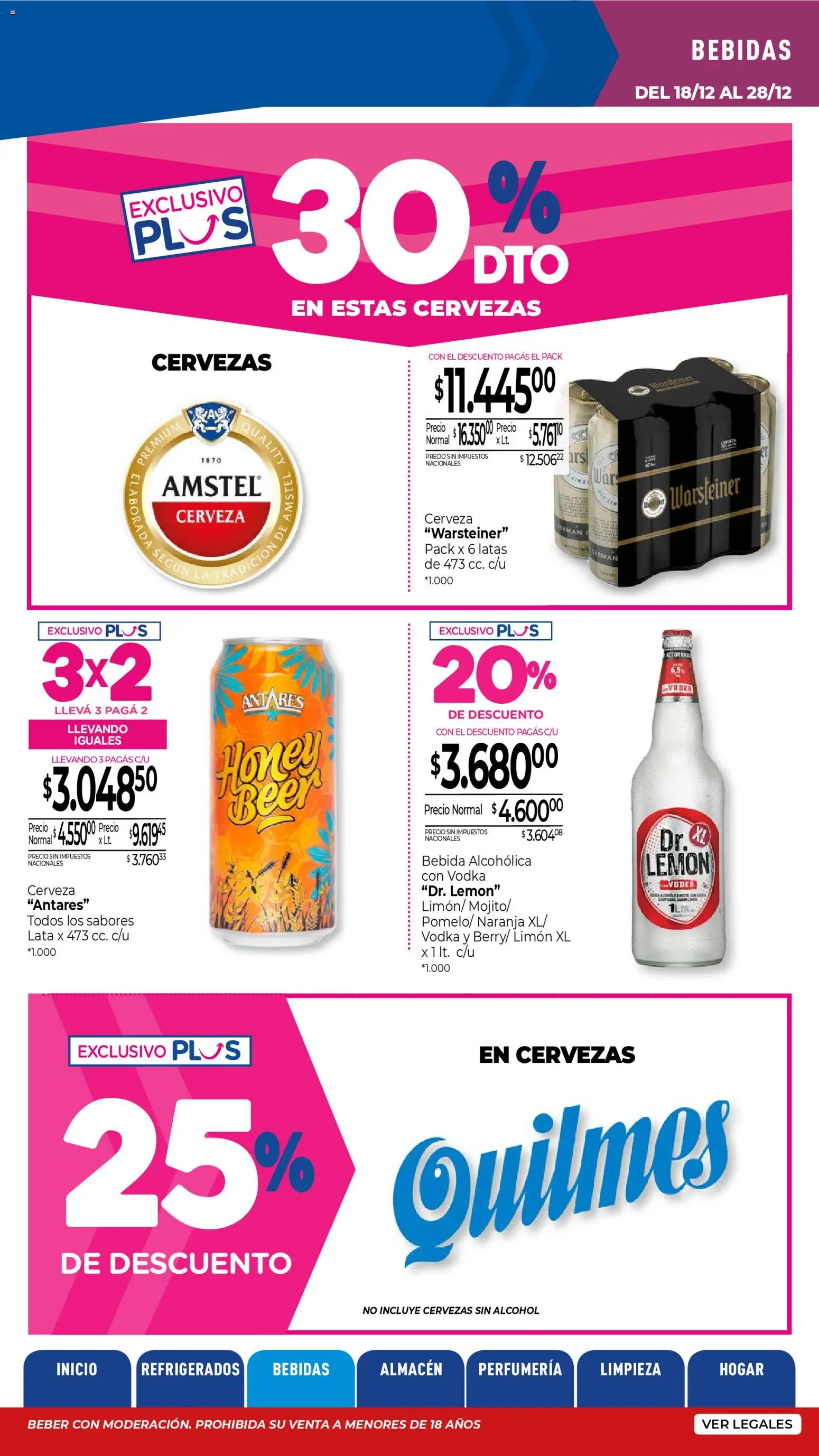 La Anonima catálogo │ válido desde el 18.12.2025 | Página: 11 | Productos: Vodka, Limón, Cerveza