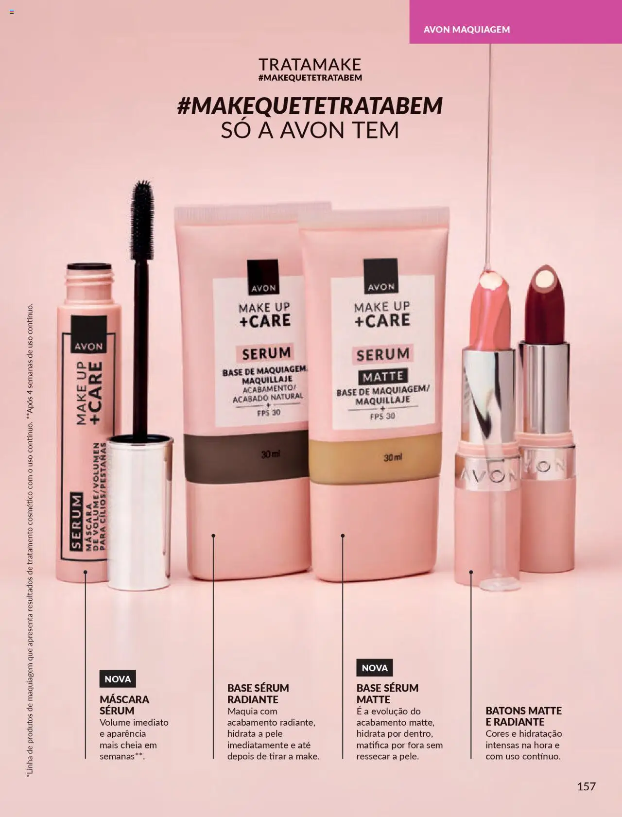 Avon Folheto - válido de 13.08.2025 | Página: 157 | Produtos: Maquiagem, Base, Sérum