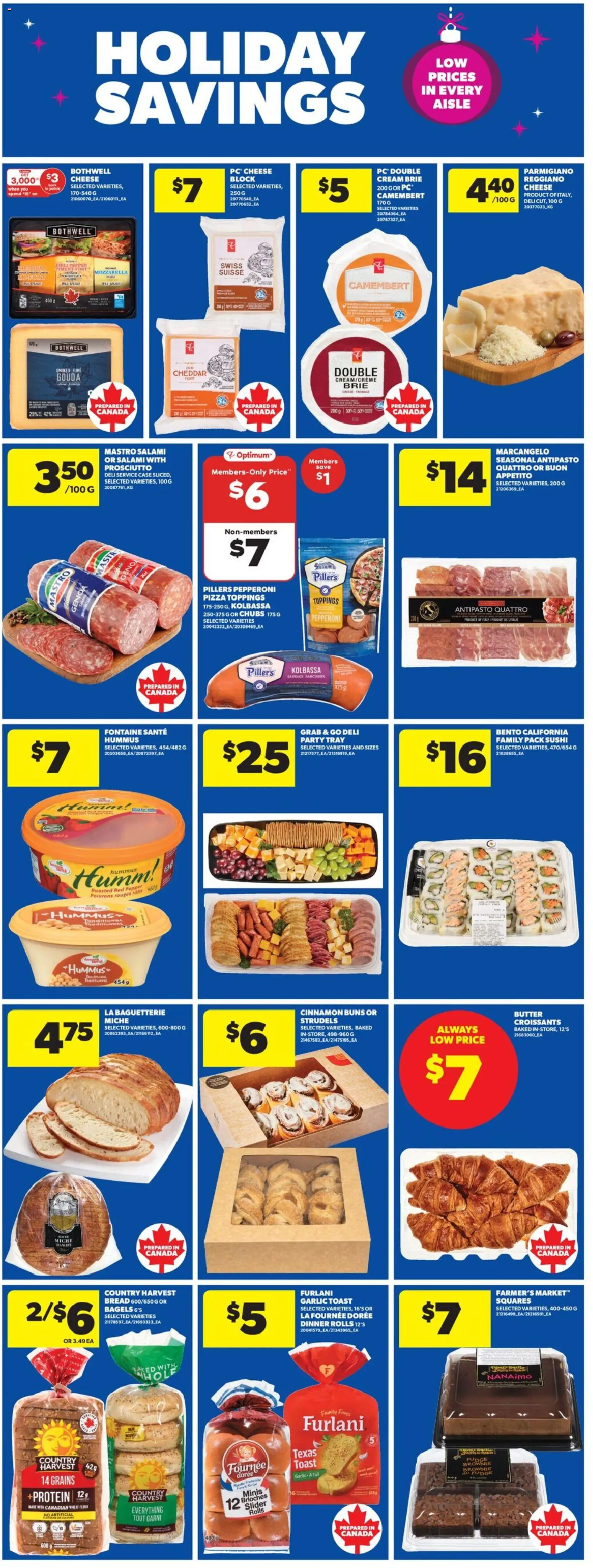 Real Canadian Superstore flyer valid from 18.12.2025 | Page: 14 | Products: Cream, Case, Butter, Pizza
