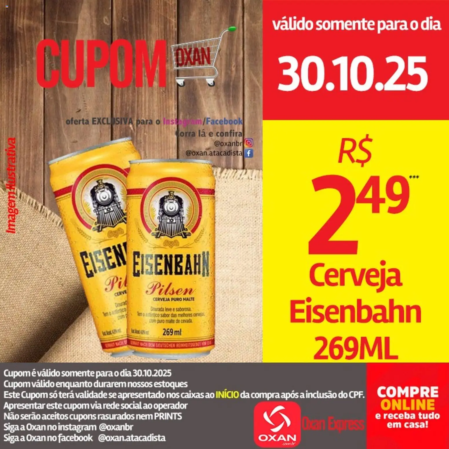 Oxan Atacadista Folheto - válido de 30.10.2025 | Página: 5 | Produtos: Eisenbahn, Cerveja