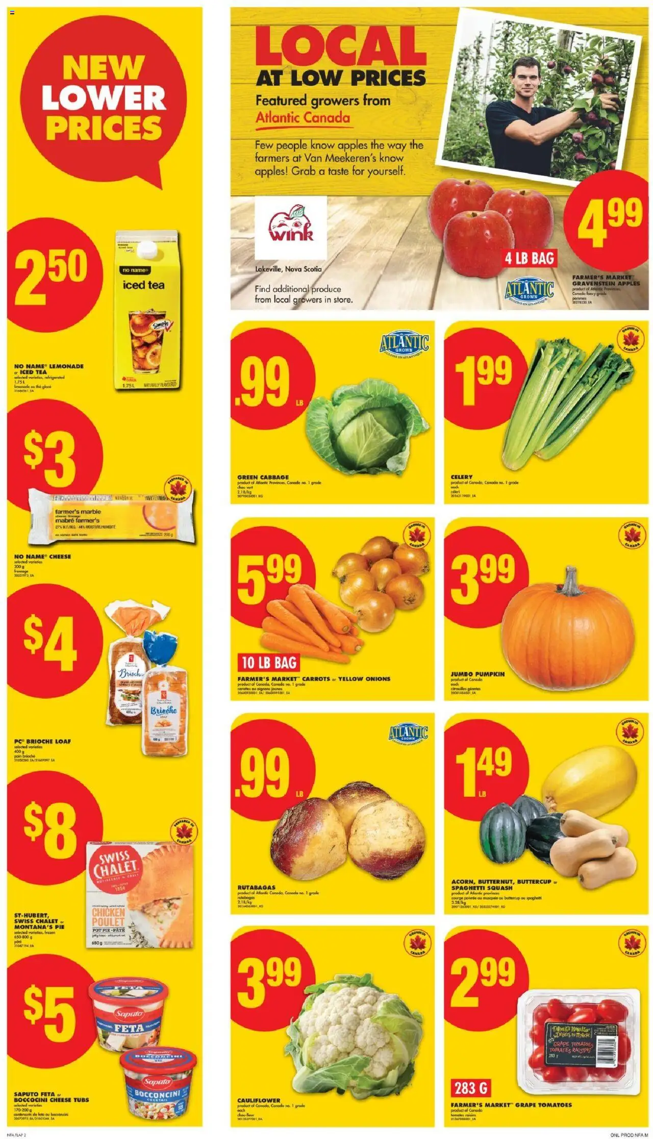 No Frills flyer valid from 25.09.2025 | Page: 2 | Products: Grill, Cheese, Bread, Apples