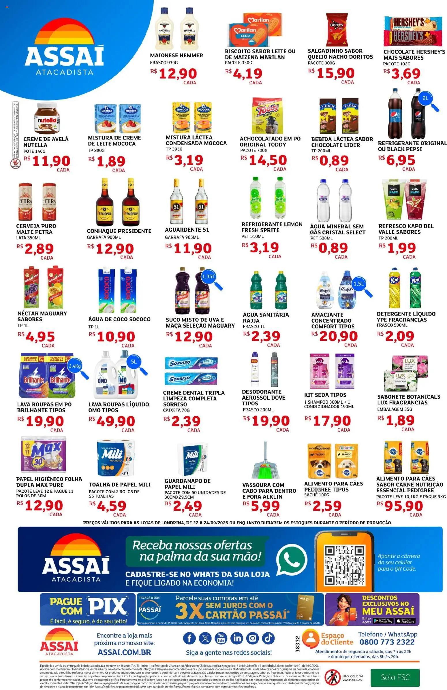 Assaí Atacadista Folheto - válido de 29.10.2025 | Página: 2 | Produtos: Coco, Água de coco, Leite, Telefone