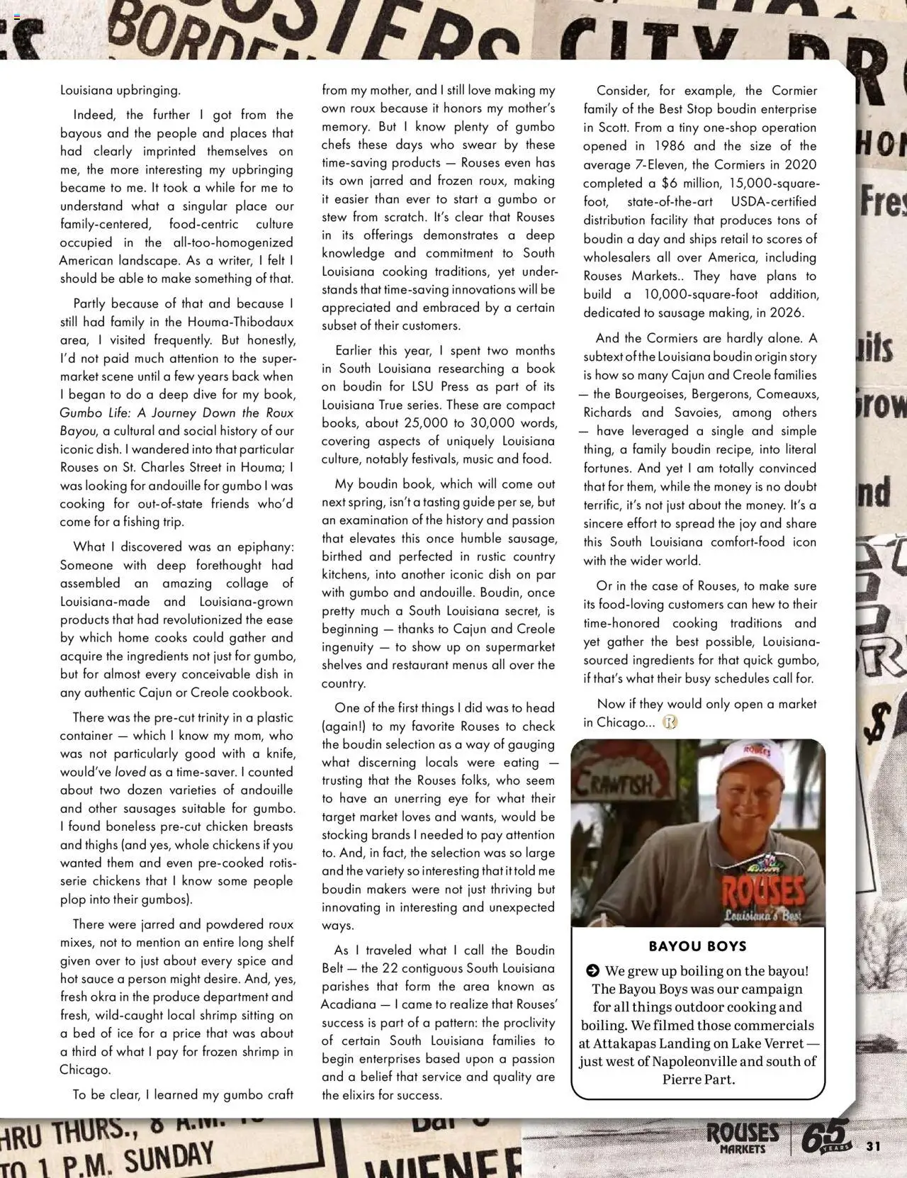 Rouses Magazine Summer 2025 - valid from 01.09.2025 | Page: 33 | Products: Bed, Shelf, Sauce, Sausage