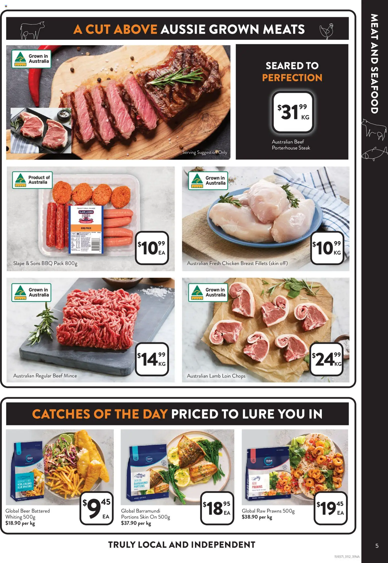 Foodworks catalogue - valid from 31.12.2025 | Page: 5 | Products: Beer, Chicken, Prawns, Seafood