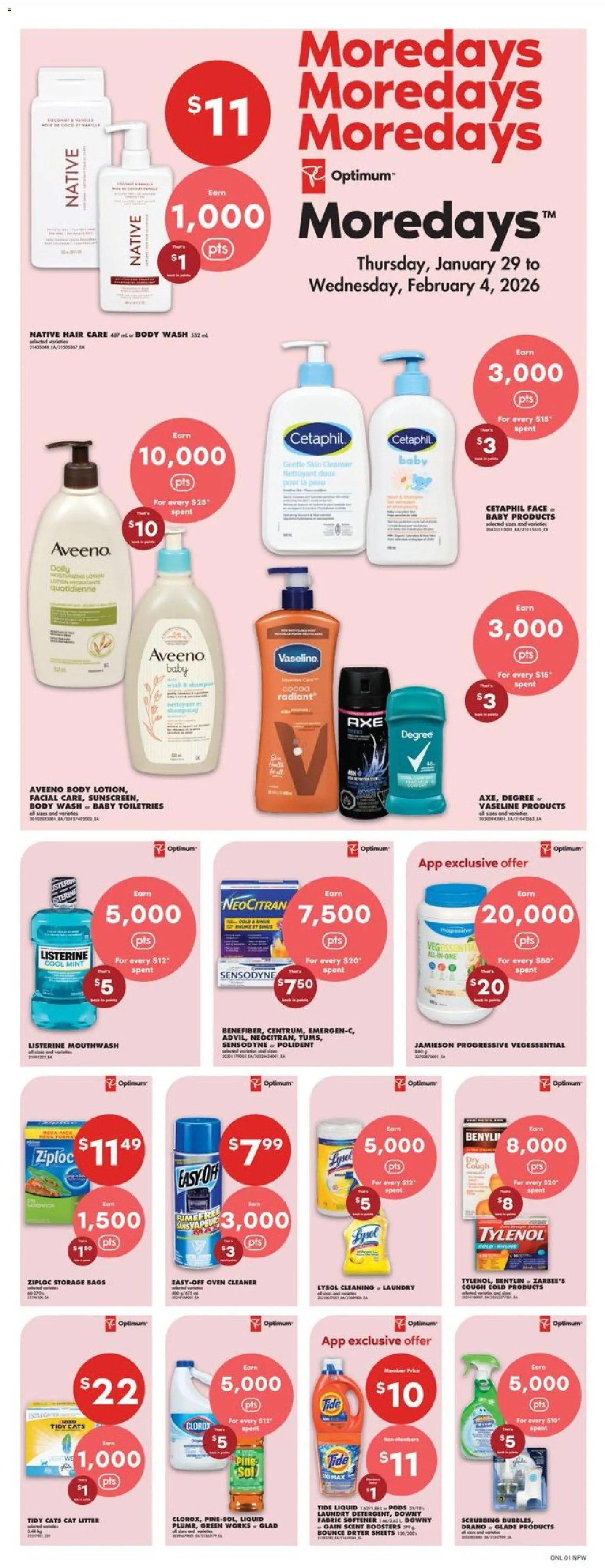 No Frills flyer valid from 29.01.2026 | Page: 5 | Products: Oven, Body lotion, Mouthwash, Fabric softener