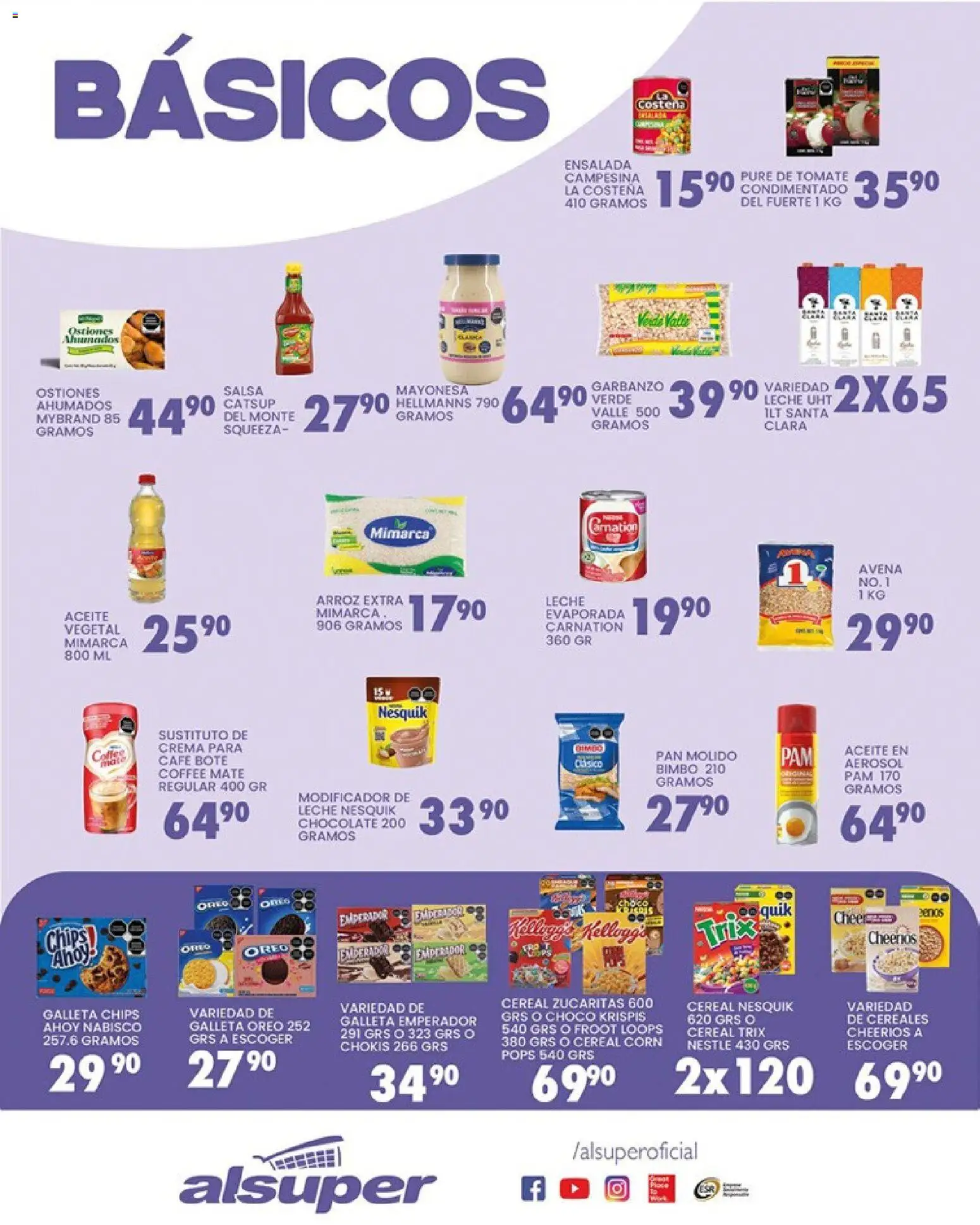 Nuevas ofertas de Alsuper válidas en toda la República Mexicana desde el 17.02.2026. ¡Encuentra las mejores ofertas en Alsuper folleto Durango! | Página: 3 | Productos: Crema, Tomate, Arroz, Mate