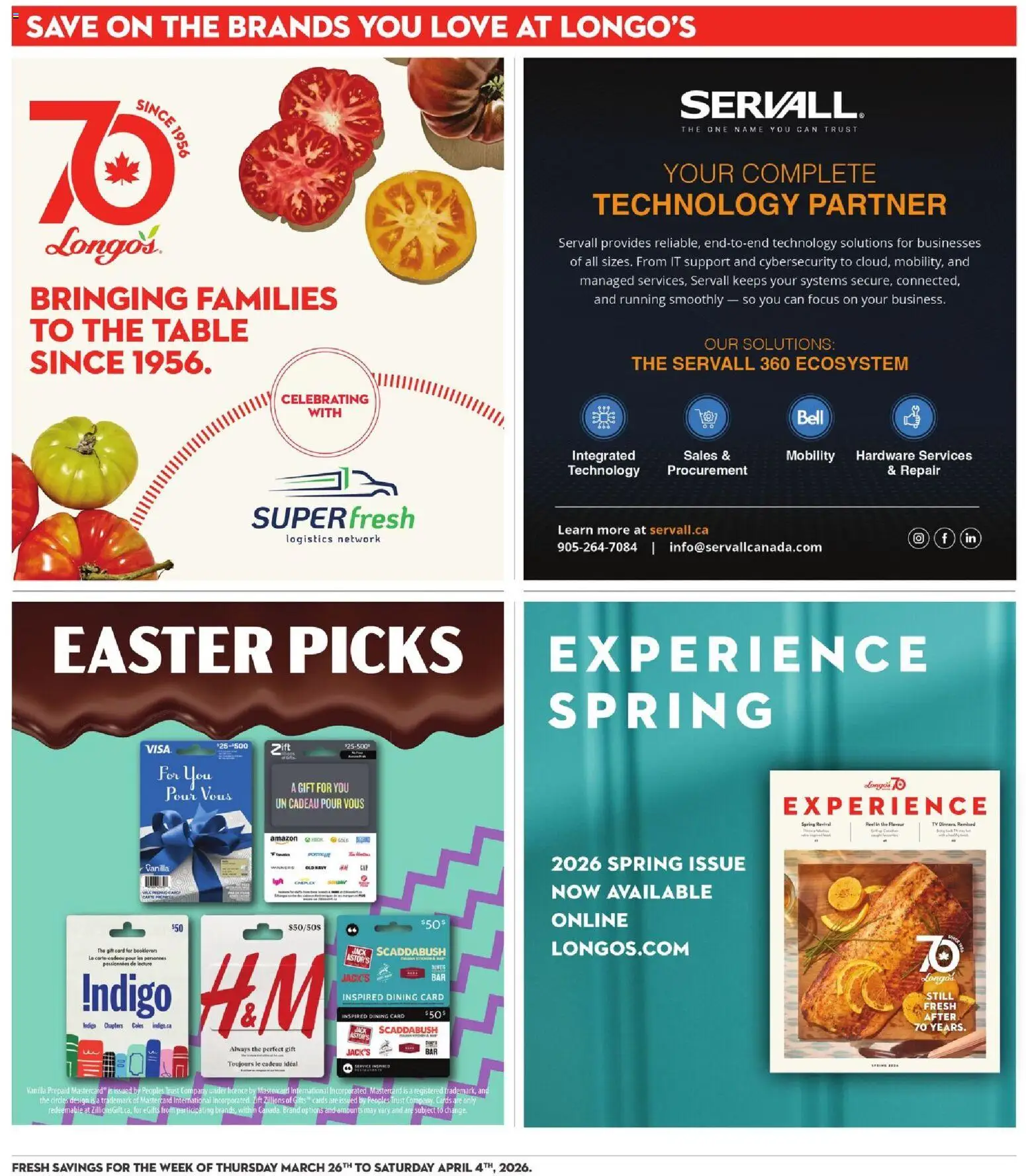 Longo's flyer valid from 26.03.2026 | Page: 27 | Products: Tv, Table