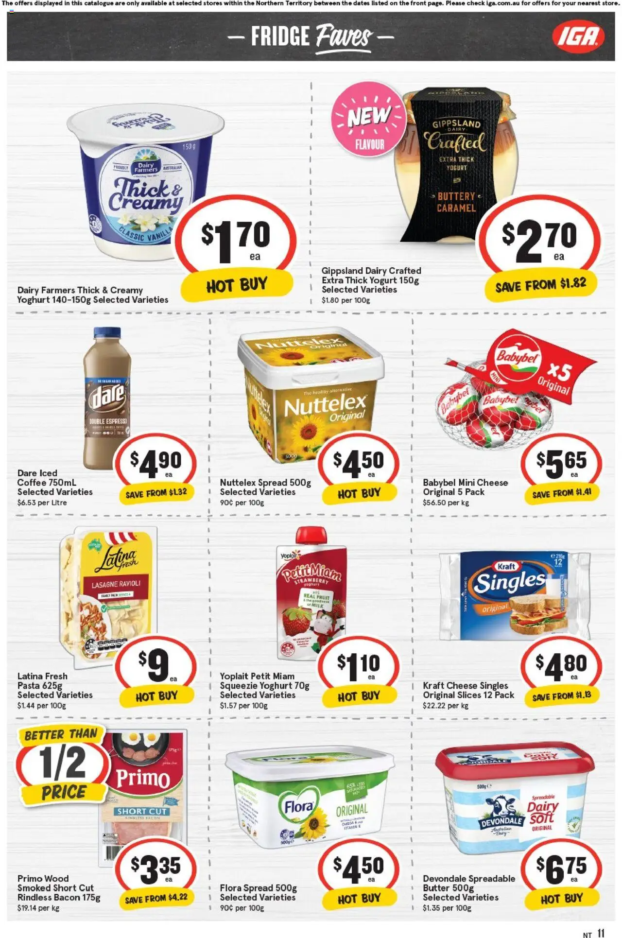 IGA catalogue - valid from 08.10.2025 | Page: 11 | Products: Milk, Dairy, Yoghurt, Fridge