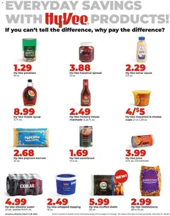 Preview of HyVee weekly ads valid from 02.03.2026 | Page: 9 | Products: Juice, Potatoes, Water, Sauce