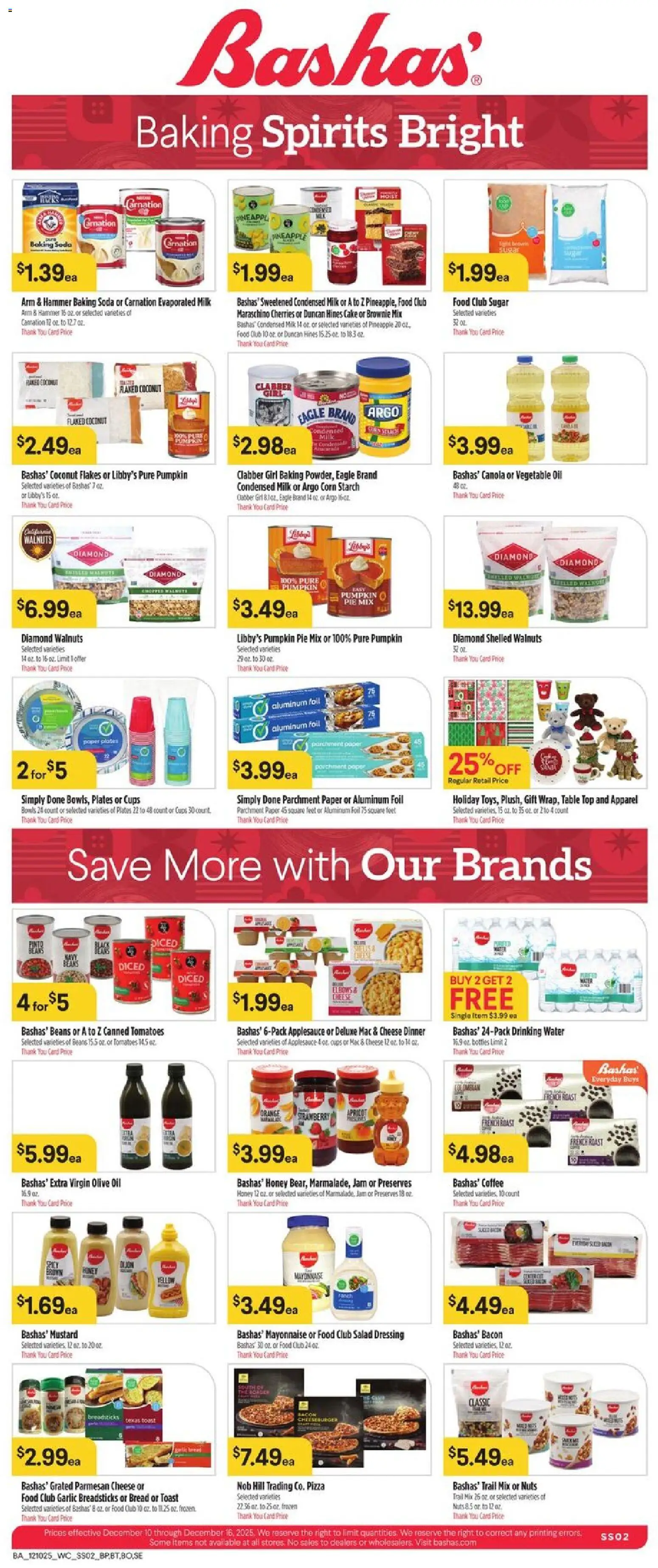 Basha's Weekly Ad - valid from 10.12.2025 | Page: 2 | Products: Table, Pineapple, Sugar, Pumpkin