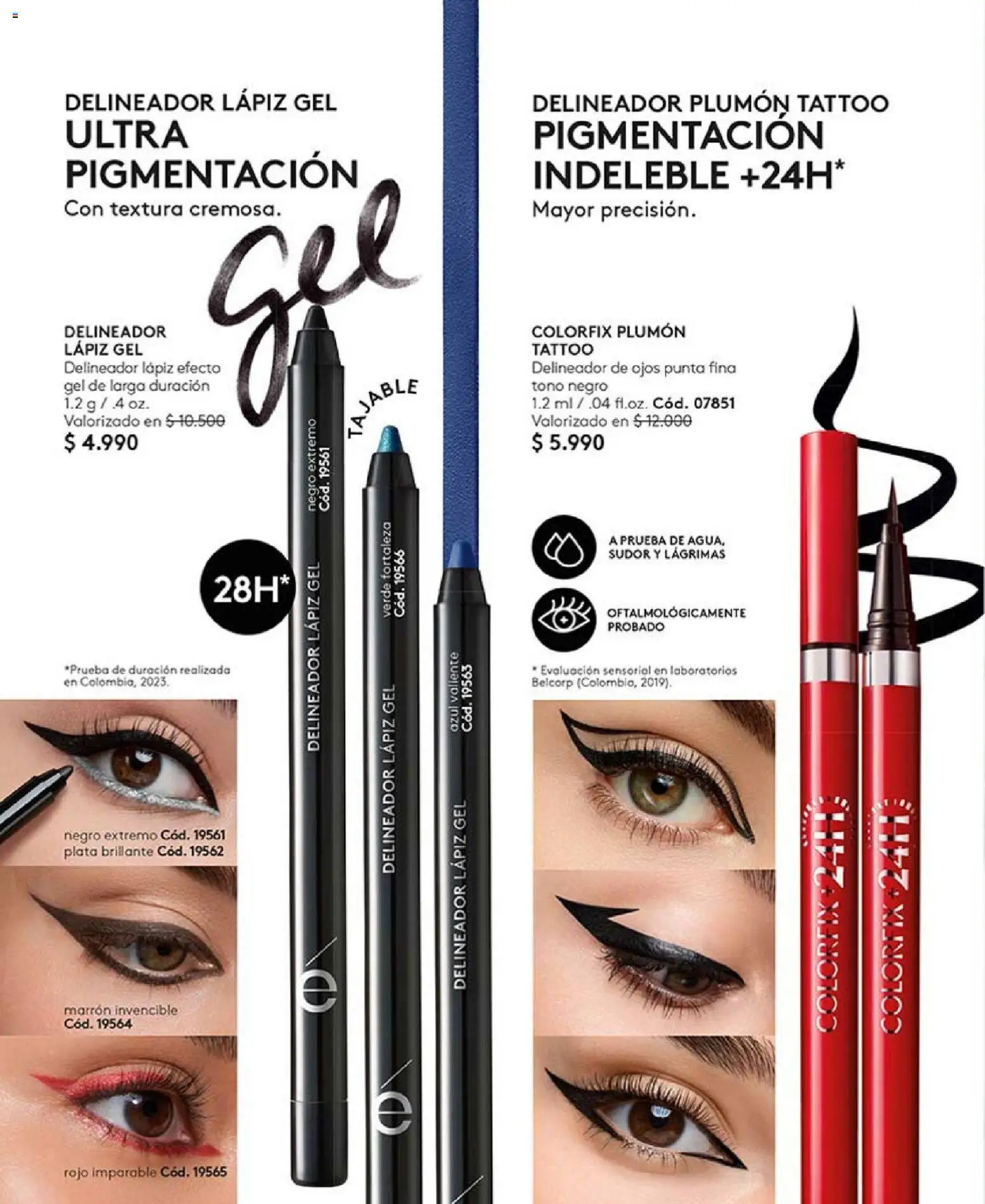 Catálogo Ésika Campaña 1 │ válido desde el 01.01.2026 | Página: 52 | Productos: Delineador de ojos, Delineador, Plumón