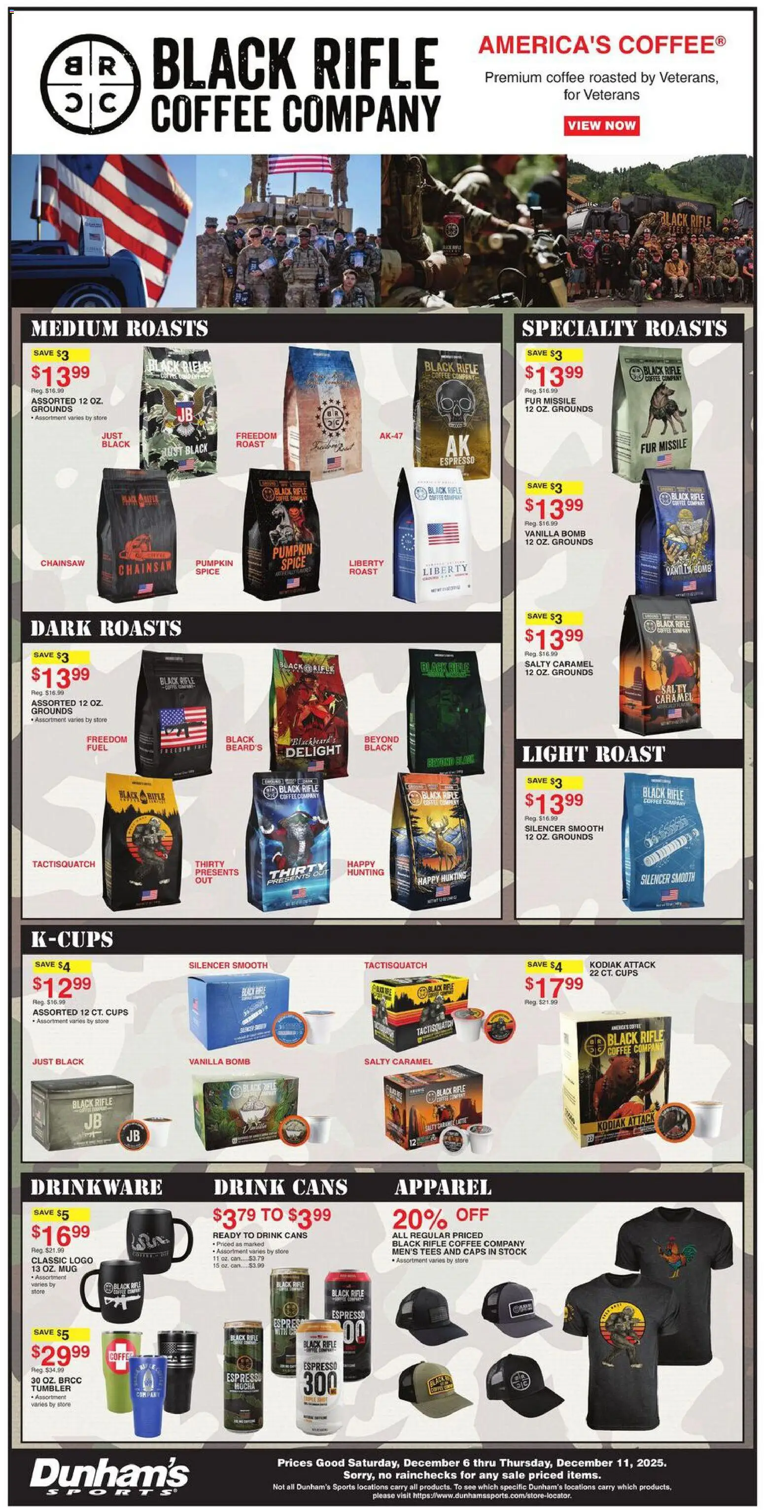 Dunham's Sports Weekly Ad - valid from 06.12.2025 | Page: 15 | Products: Chainsaw, Coffee, Pumpkin, Rifle