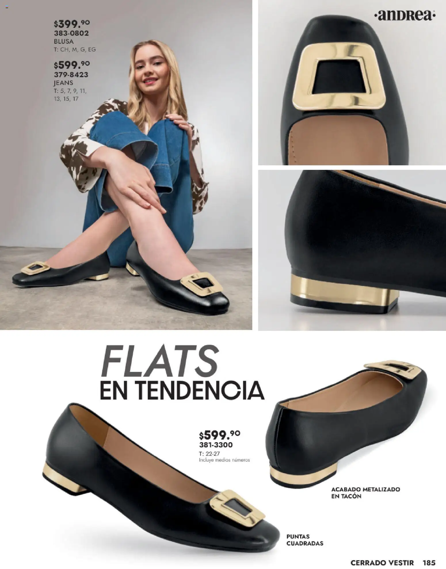 Nuevas ofertas de Andrea válidas en toda la República Mexicana desde el 24.08.2025. ¡Encuentra las mejores ofertas en Andrea - Catálogo Calzado Dama! | Página: 185 | Productos: Blusa