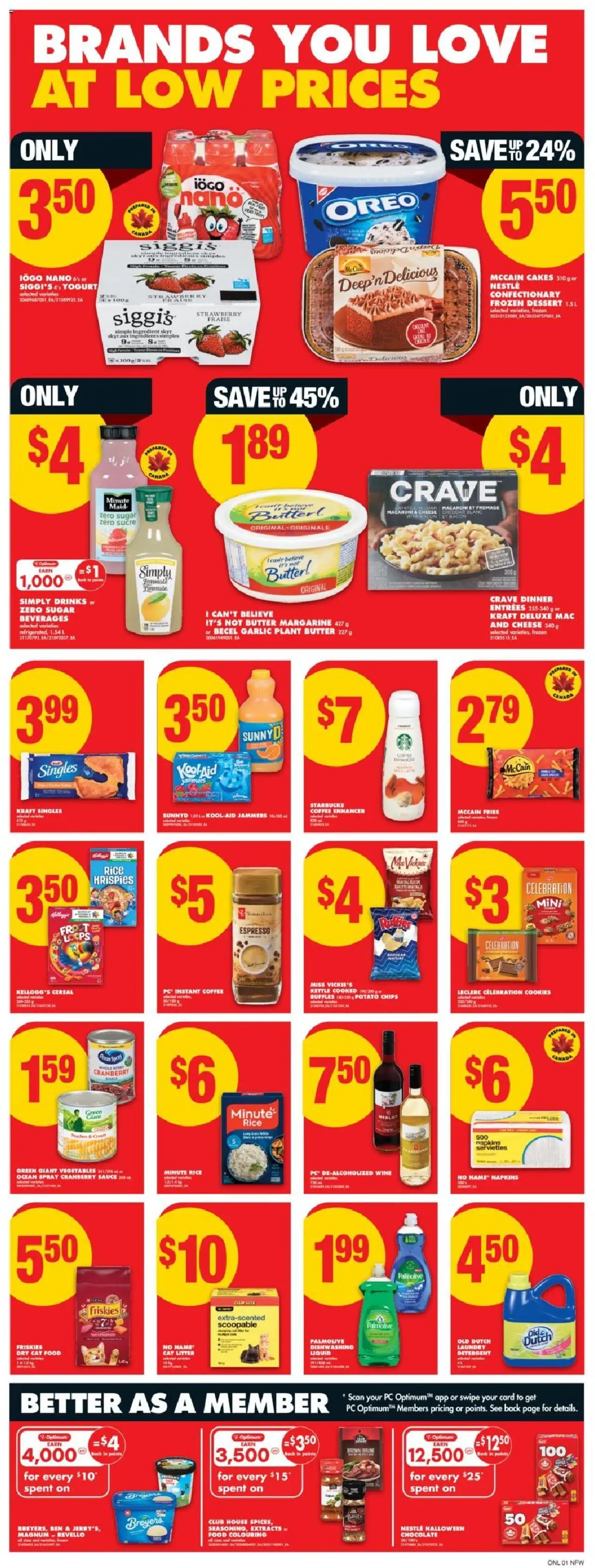 No Frills flyer valid from 09.10.2025 | Page: 6 | Products: Cookies, Soap, Butter, Cheese