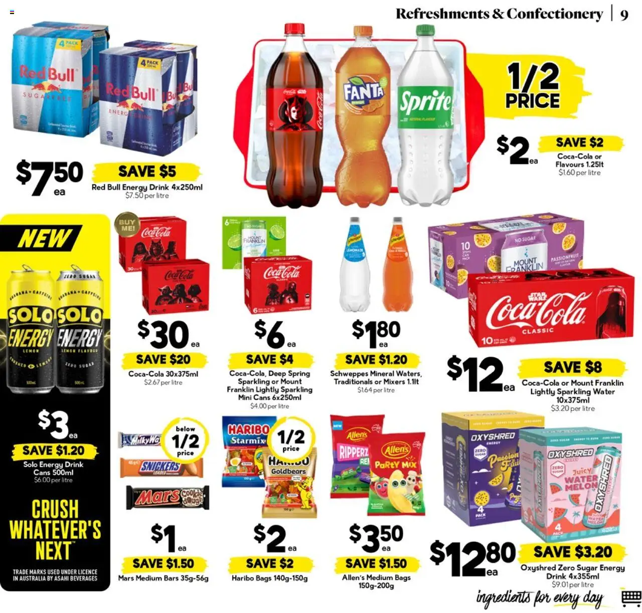 Drakes catalogue - valid from 13.08.2025 | Page: 9 | Products: Melon, Coca Cola, Water, Sugar