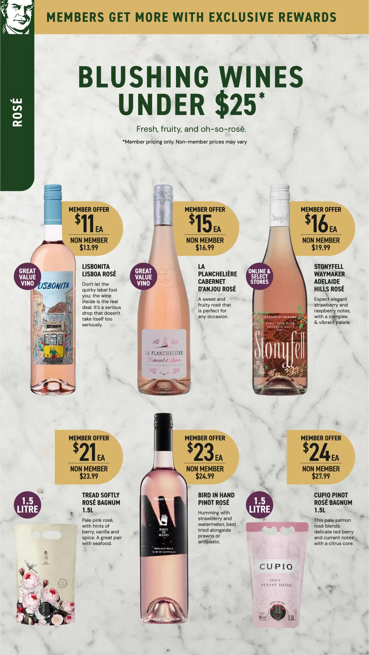 Dan Murphy's catalogue - valid from 09.04.2026 | Page: 15 | Products: Wine, Prawns, Salmon, Raspberry