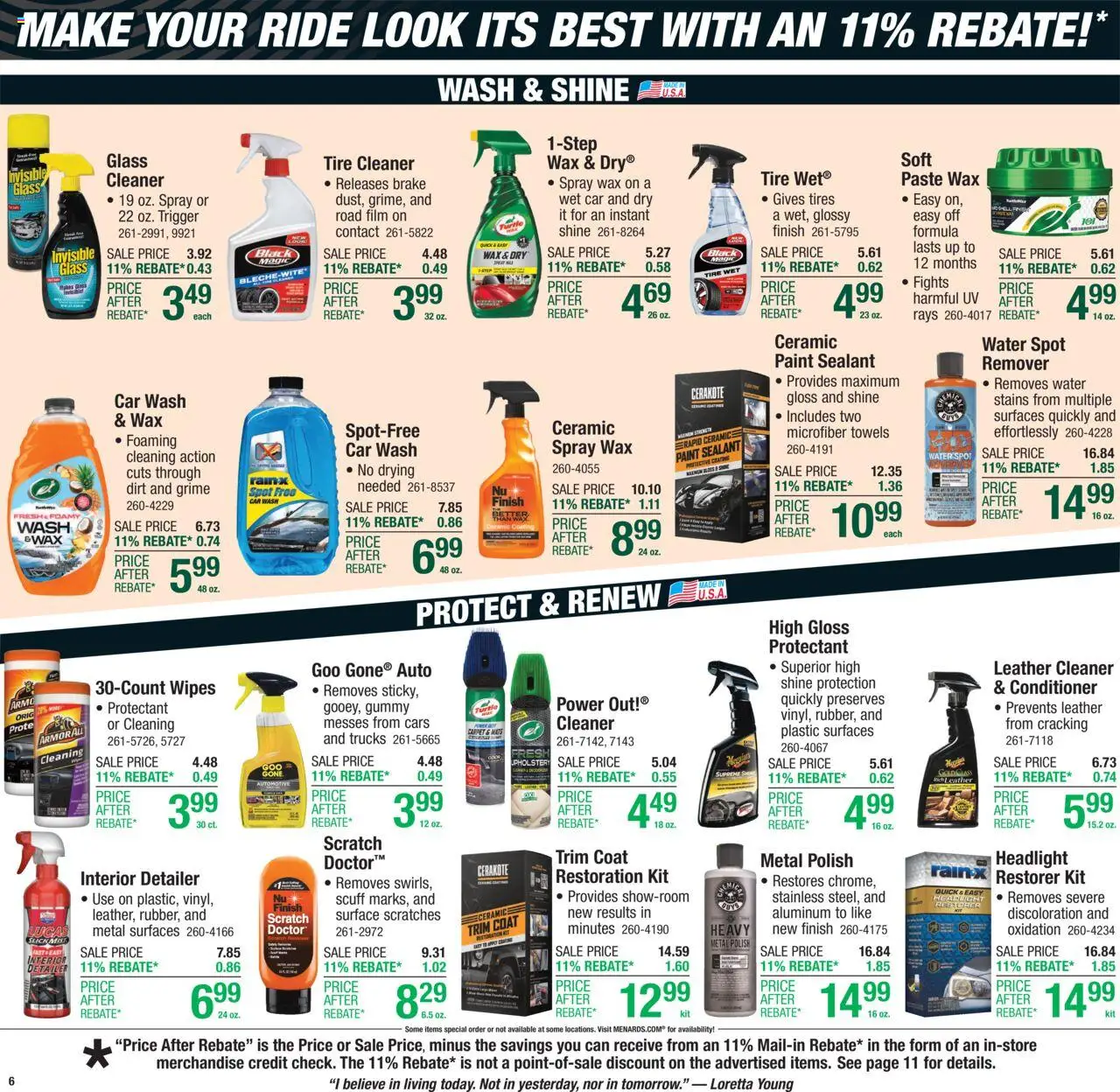 Menards Weekly Ad - valid from 03.07.2025 | Page: 9 | Products: Sealant, Carpet, Conditioner, Coat