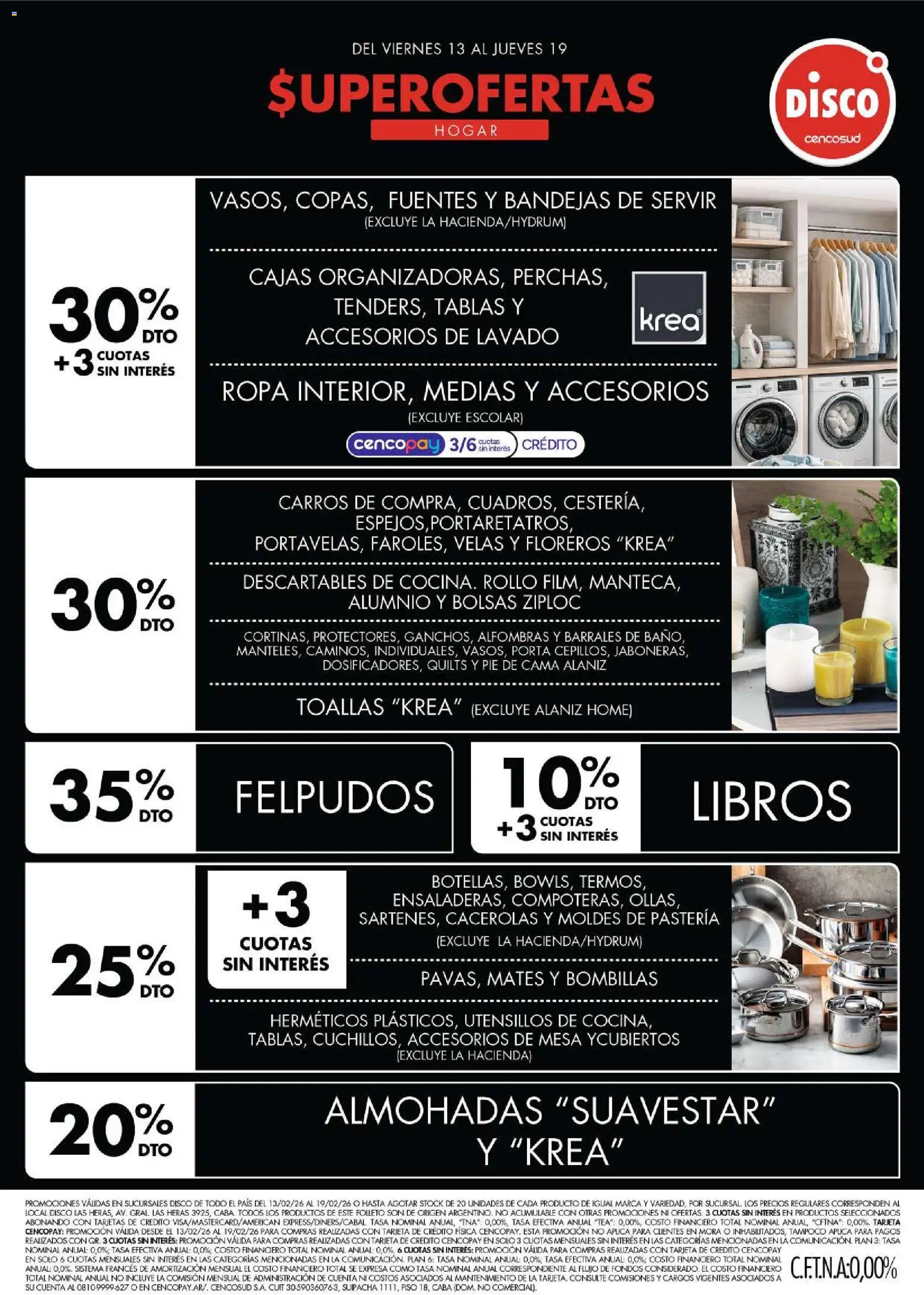 Disco - Ofertas | Electro, T. Libre y más │ válido desde el 12.02.2026 | Página: 3 | Productos: Disco, Cama, Mesa, Baño