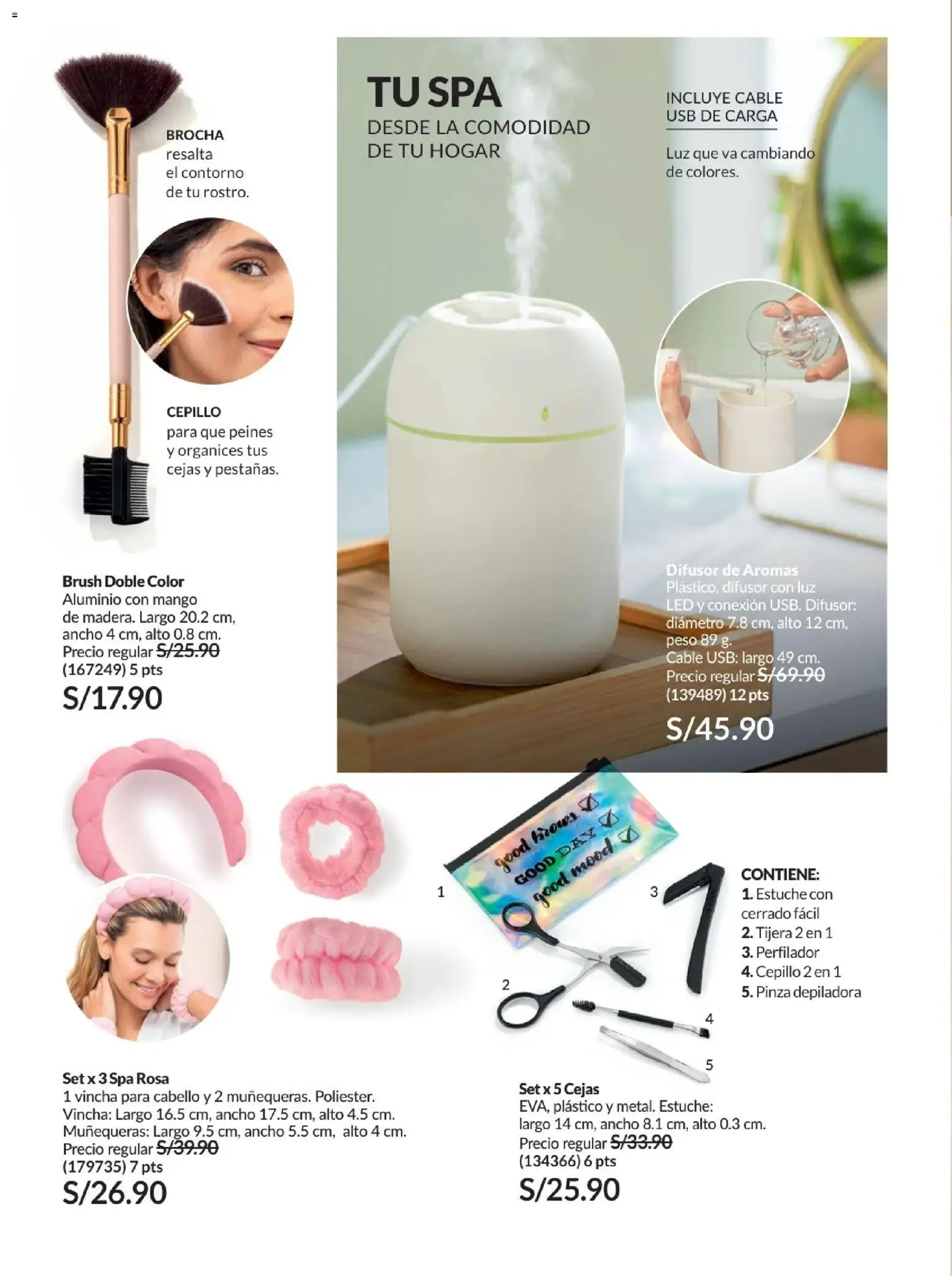 Catálogo Avon válido desde 01.02.2026 | Página: 184 | Productos: Brocha, Cable, USB, Peso