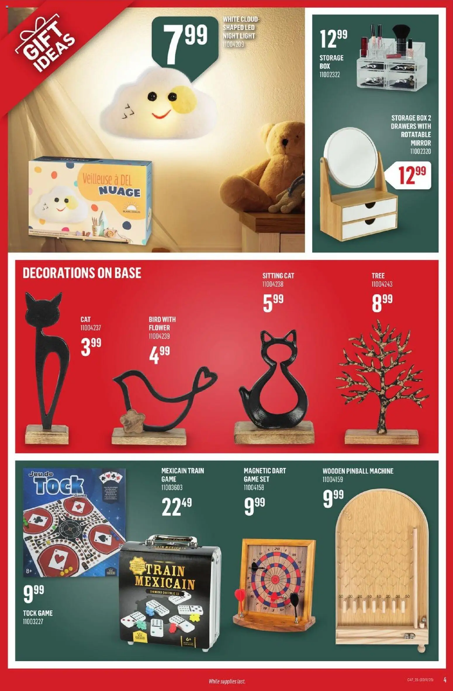 Canac flyer valid from 20.11.2025 | Page: 4 | Products: Game, Box, Mirror