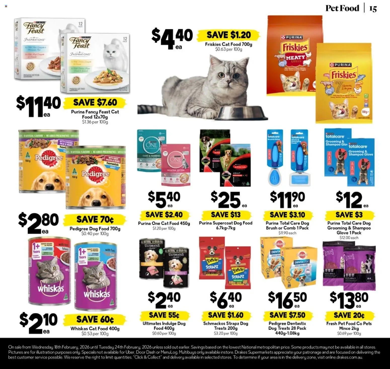 Drakes catalogue - valid from 18.02.2026 | Page: 15 | Products: Door, Shampoo, Pasta, Dog food