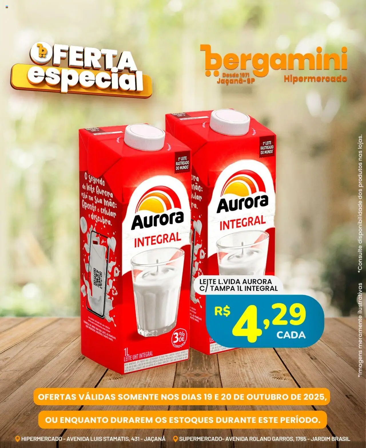 Supermercado Bergamini Folheto - válido de 19.10.2025 | Página: 6 | Produtos: Leite